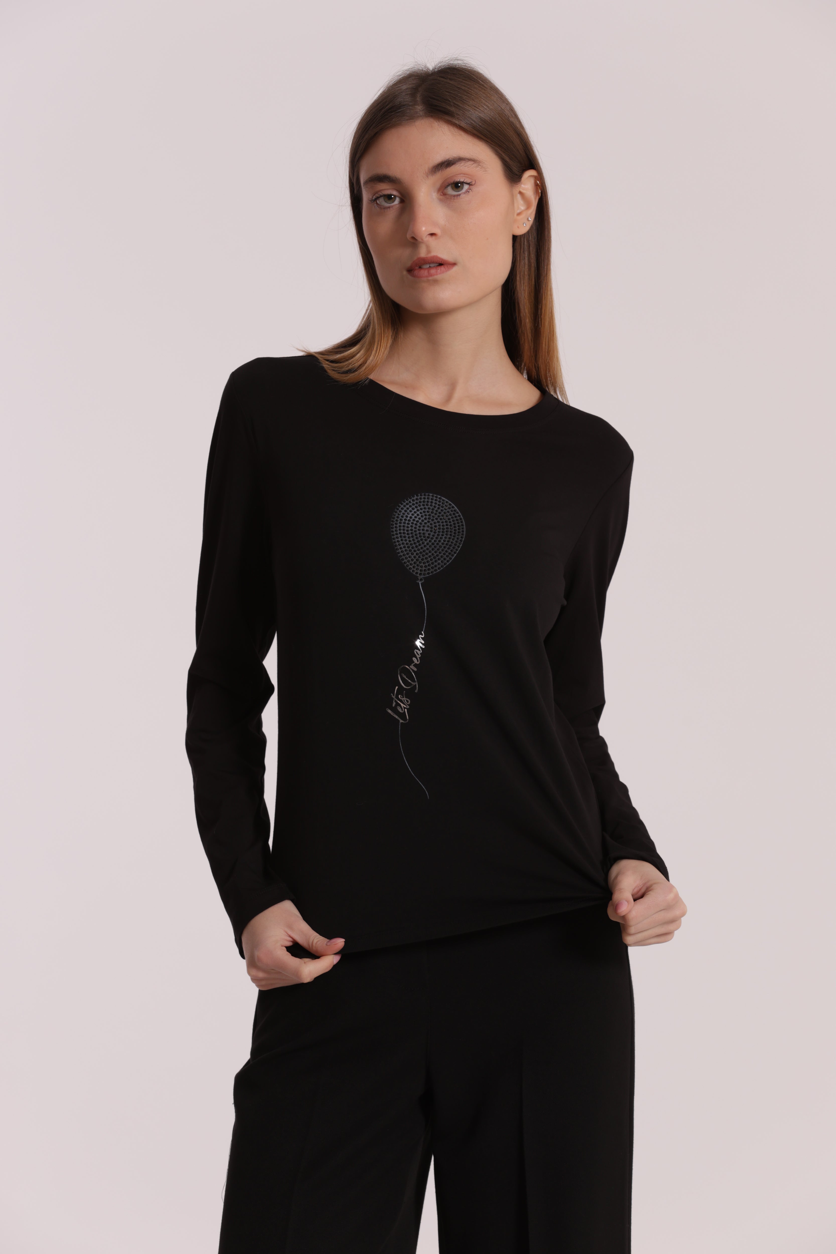 Mimi Mua T-Shirt Let's Dream Bianco Cotone