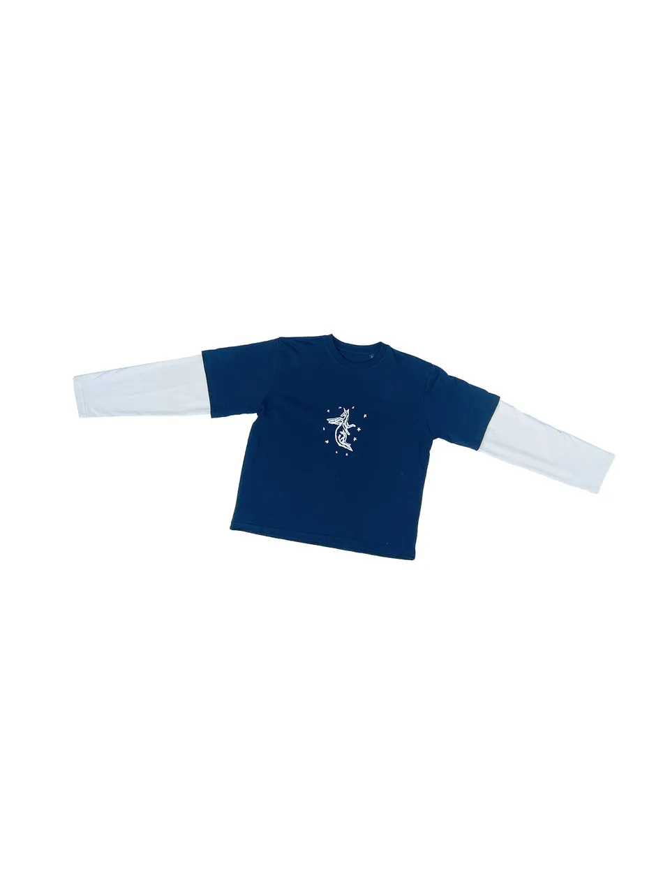 GiglioTigrato Double-Sleeved t-shirt ricamo canguro