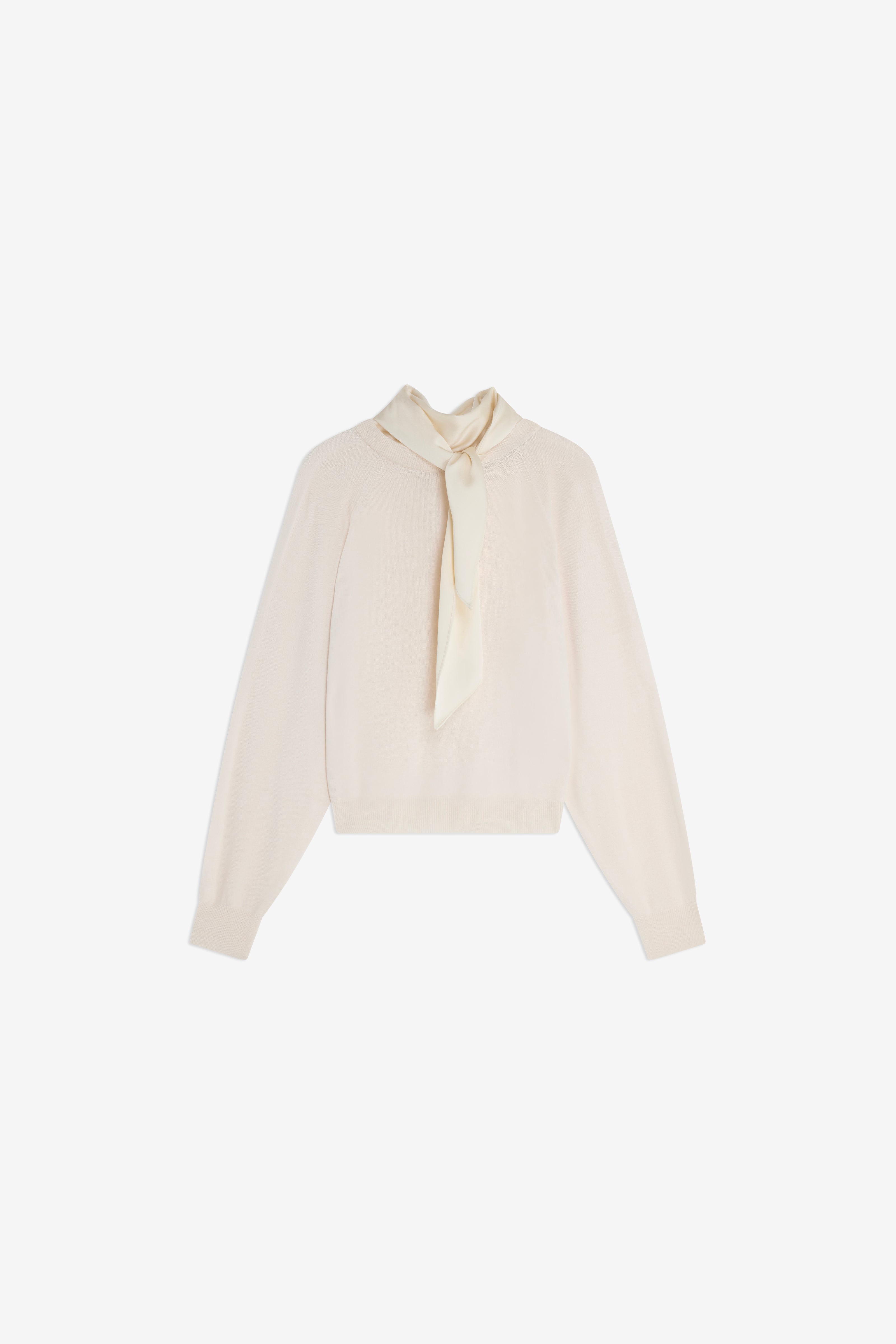 Semicouture Kathi maglia burro lana sciarpa