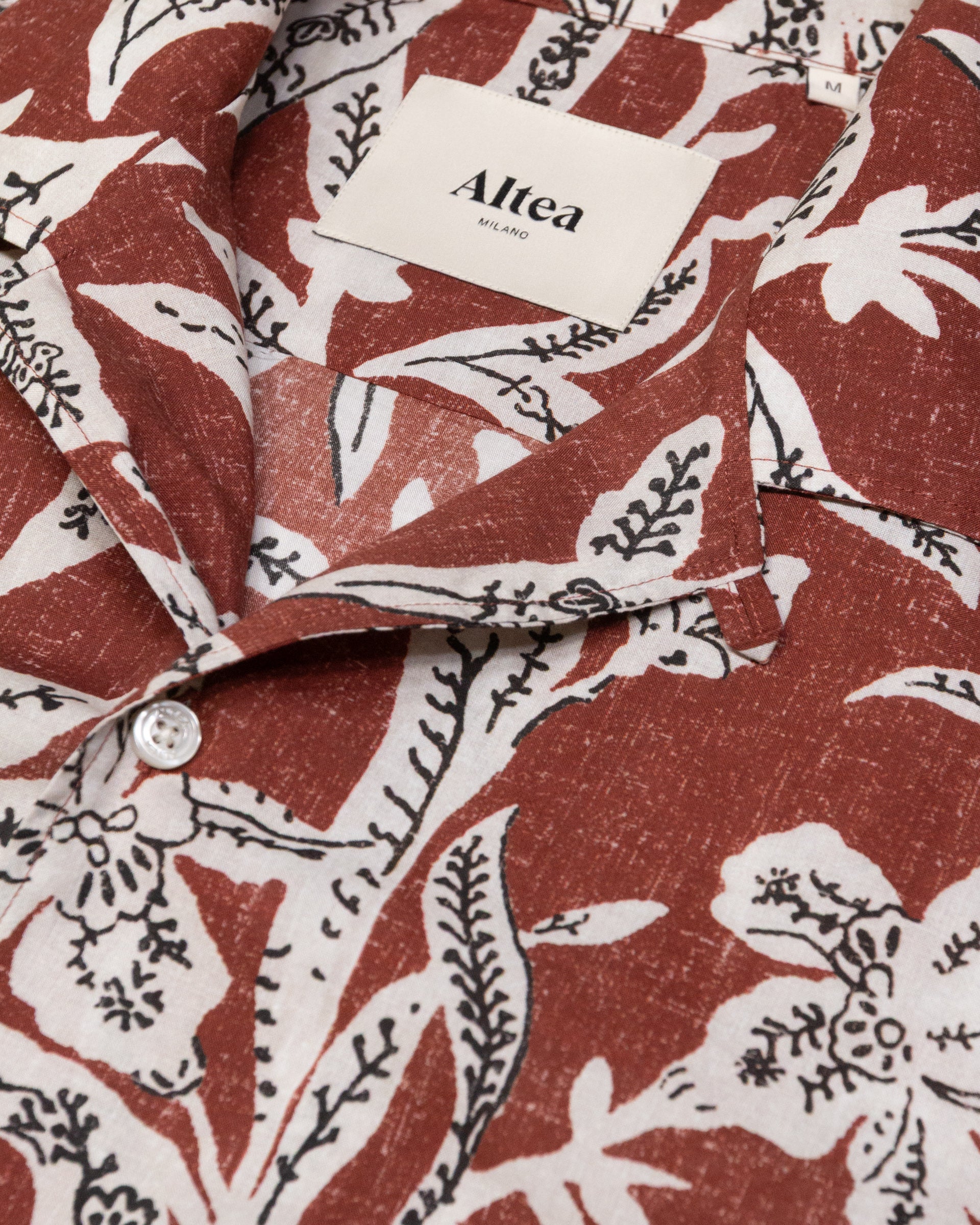 Altea Bart camicia camp collar mussola cotto