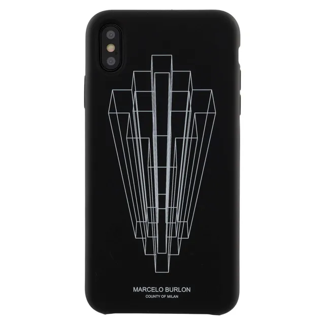 Marcelo Burlon County of Milan cover iPhone XS Max + vetro antigraffio