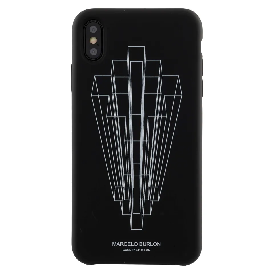 Marcelo Burlon County of Milan cover iPhone XS Max + vetro antigraffio