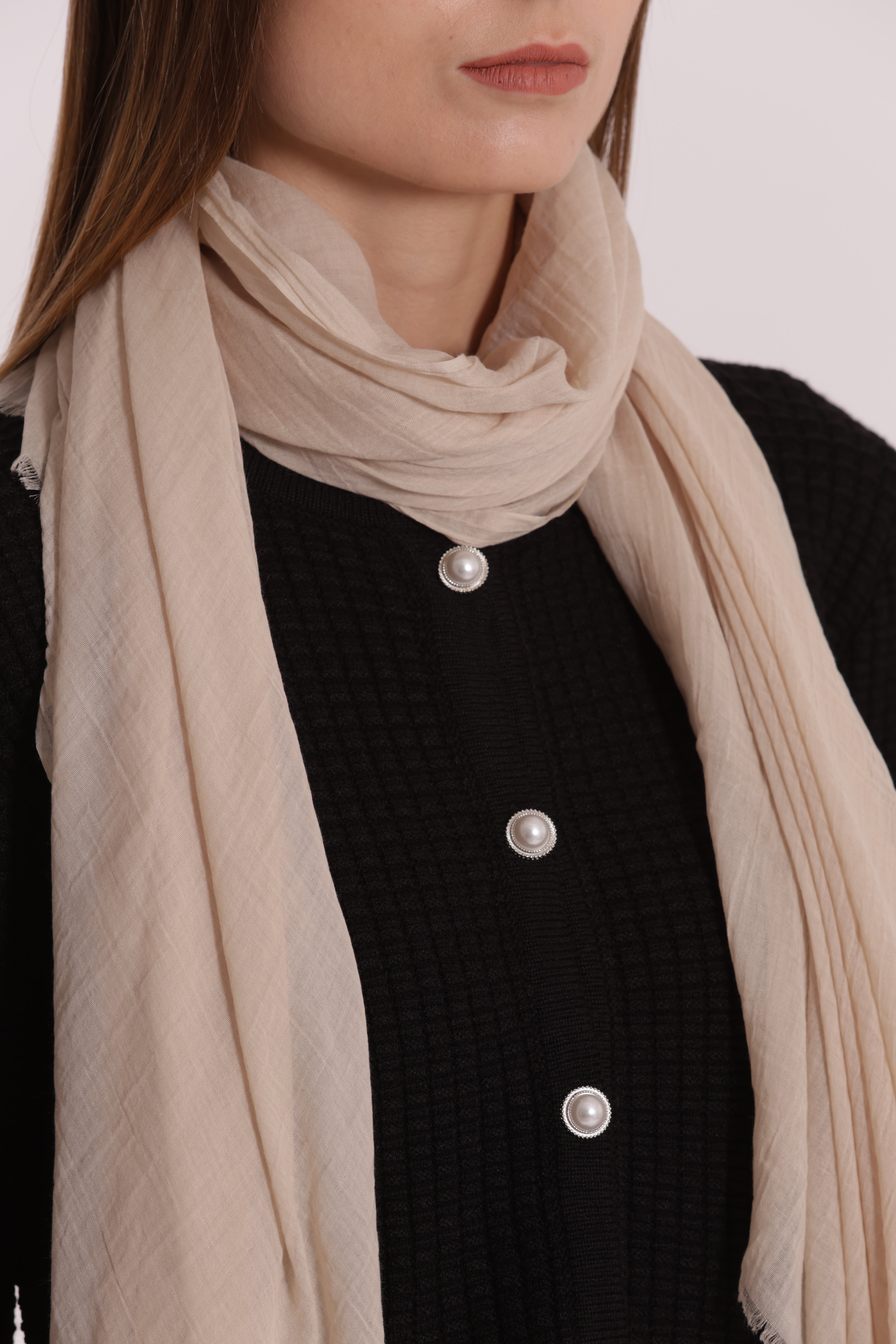 Mimi Mua Foulard Tinta Unita sciarpa 180x80 cm poliestere