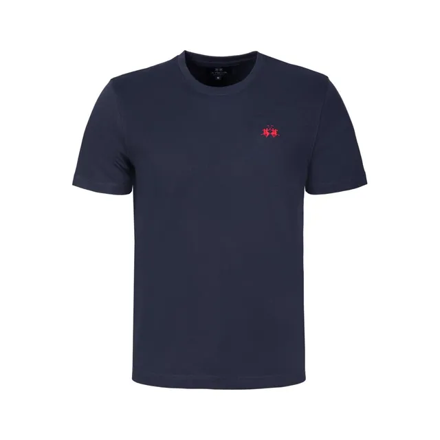 La Martina CCMR14 JS388 t-shirt uomo navy cotone