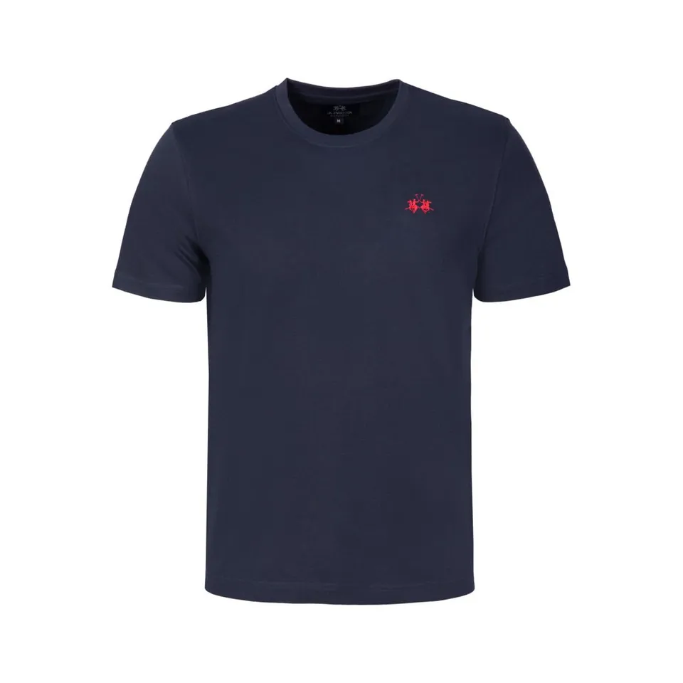 La Martina CCMR14 JS388 t-shirt uomo navy cotone