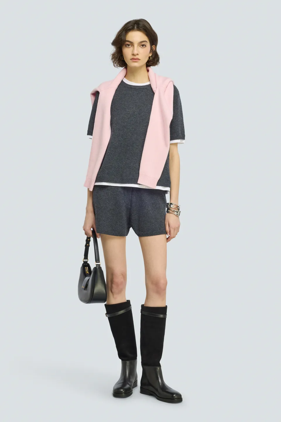 Semicouture Aida Maglia Cashmere Grigio