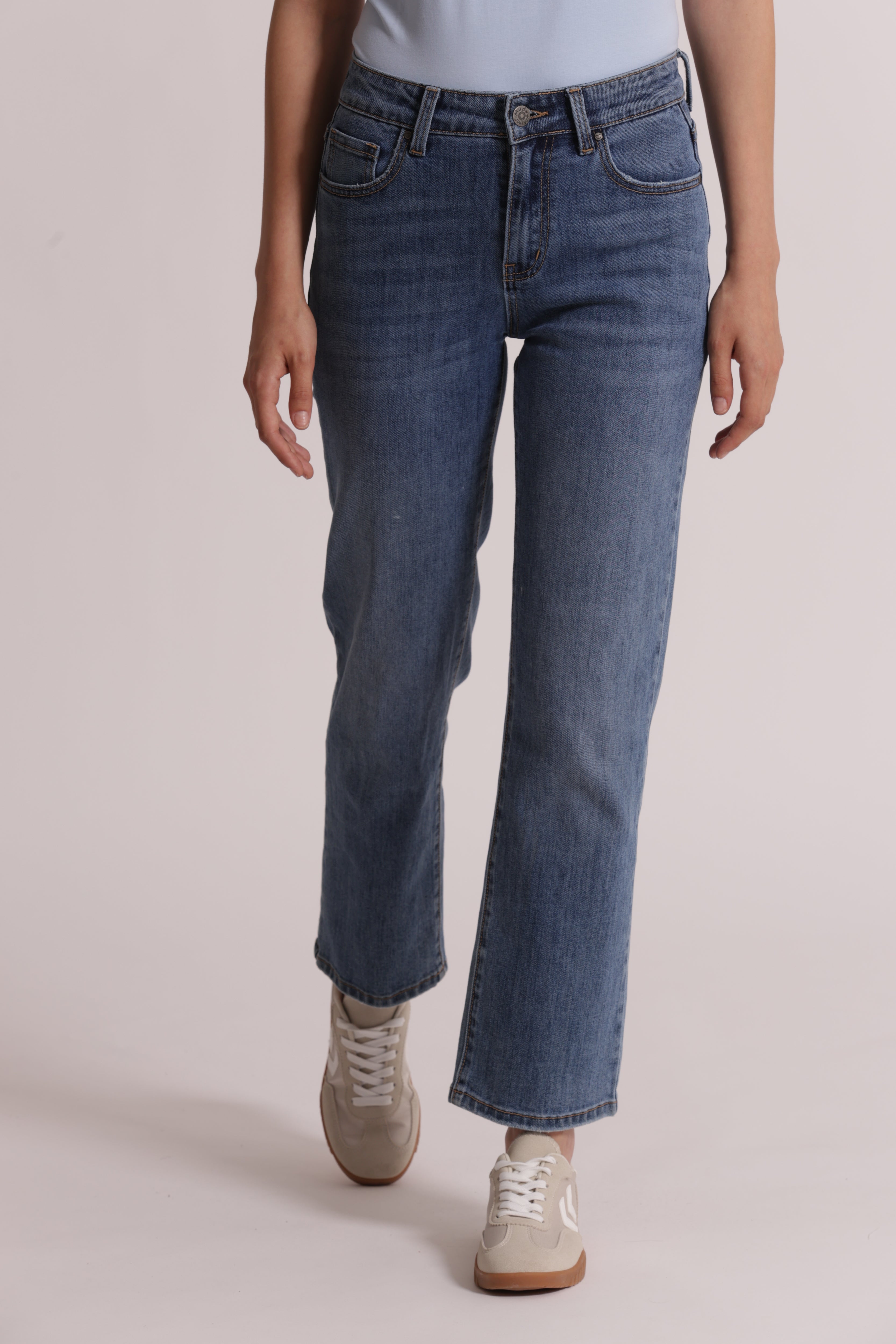 Mimi Mua Jeans Sigaretta denim blu chiaro