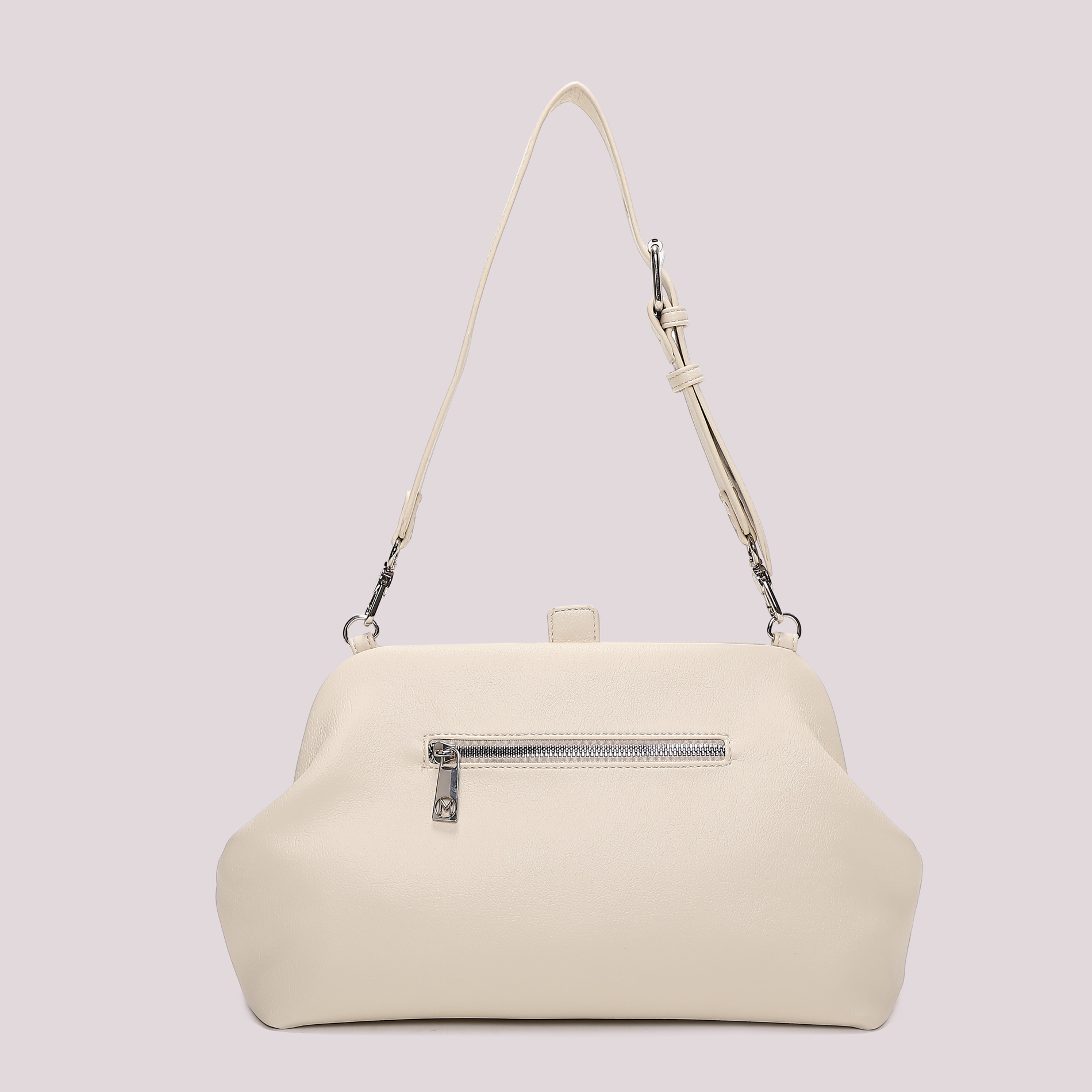 Mimi Mua Bauletto borsa nera con fiori