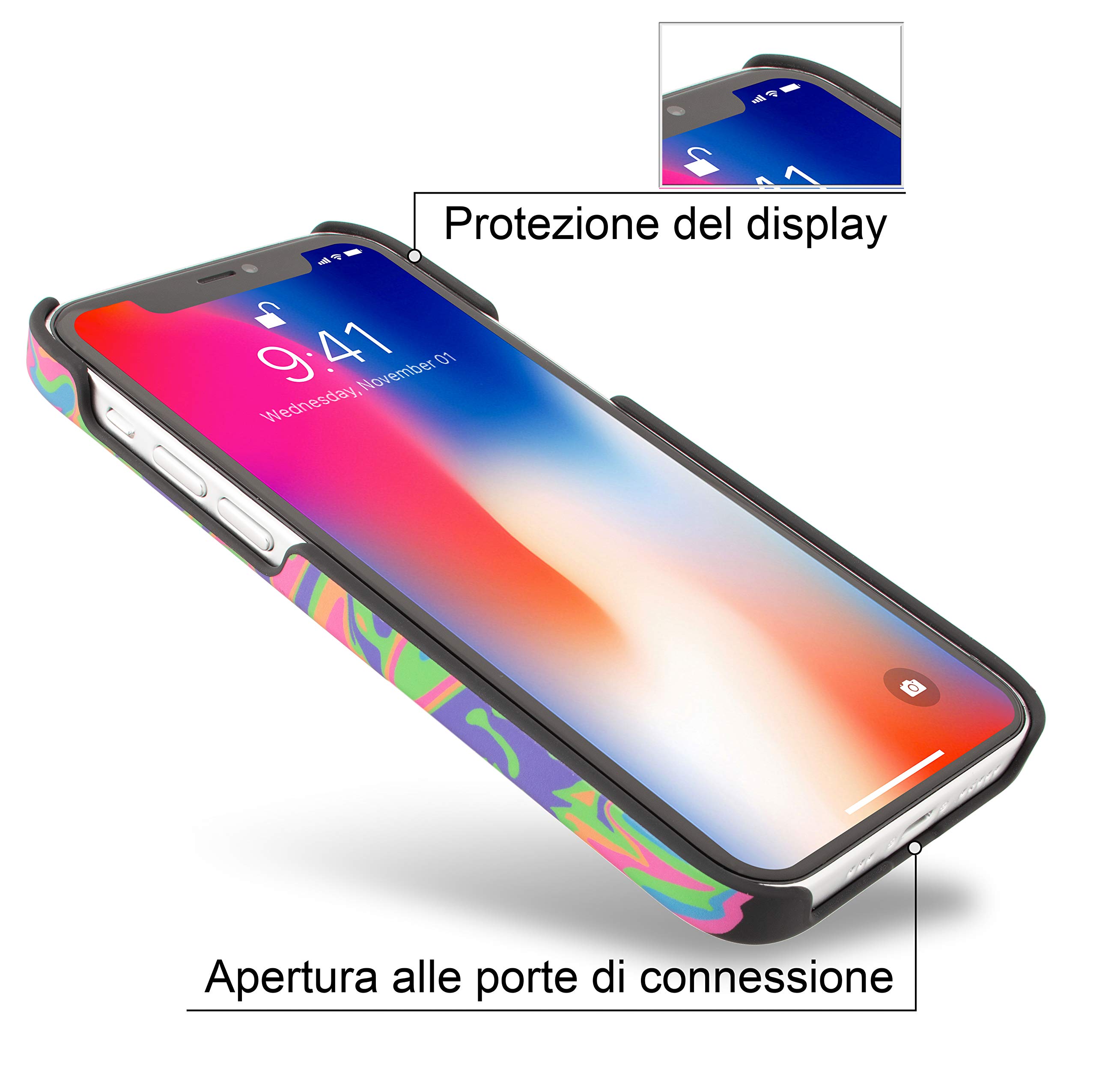 Marcelo Burlon County of Milan cover iPhone 12 Pro rigida slim