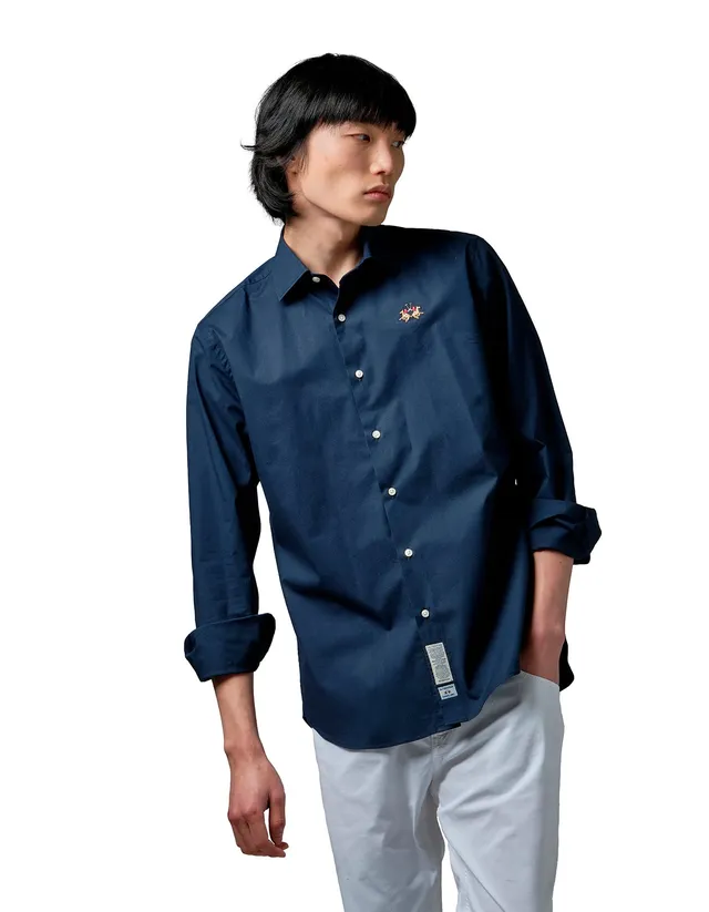 La Martina Reneo Camicia Uomo L Poplin Manica Lunga