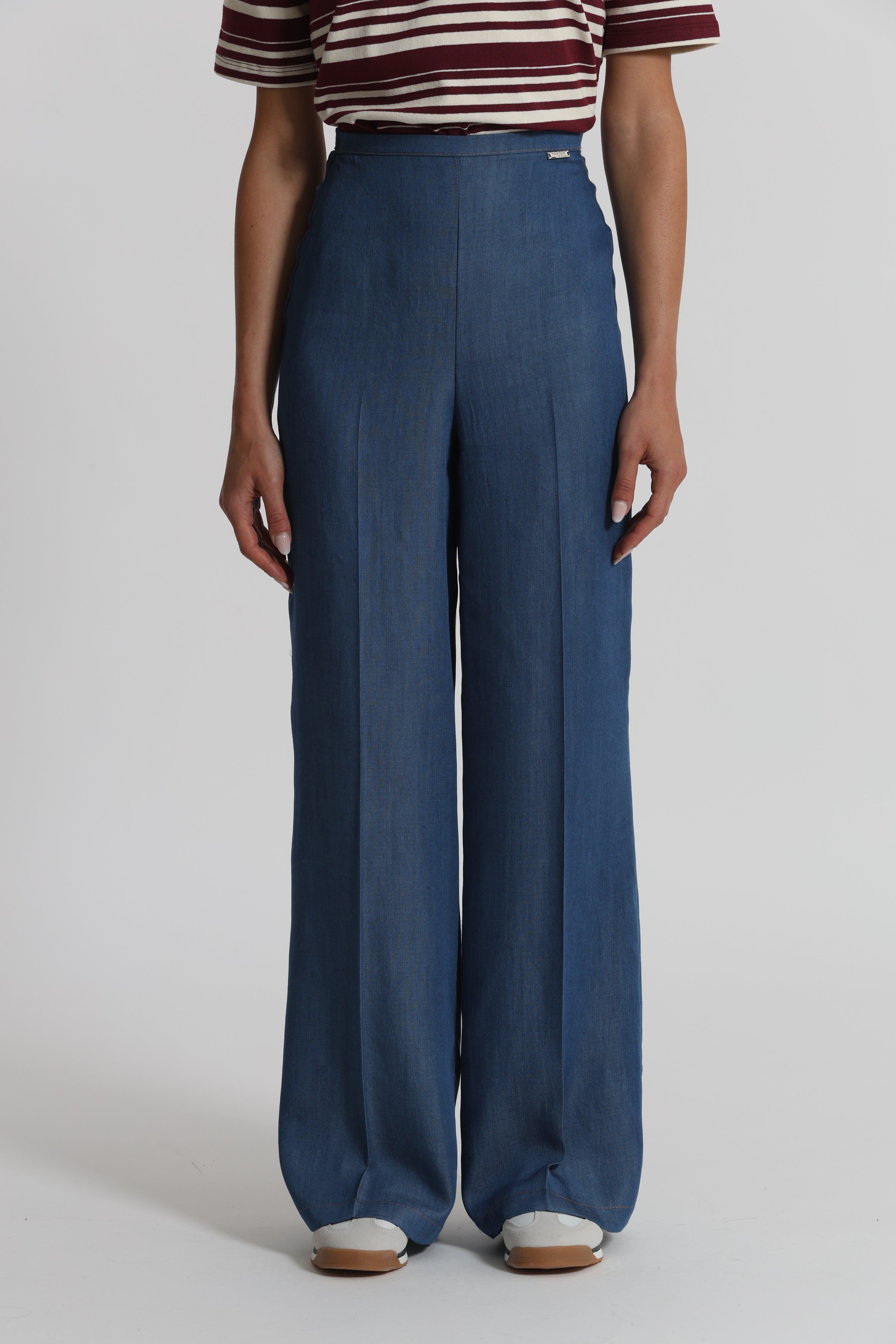 Mimi Mua Pantalone Lungo Denim Lyocell