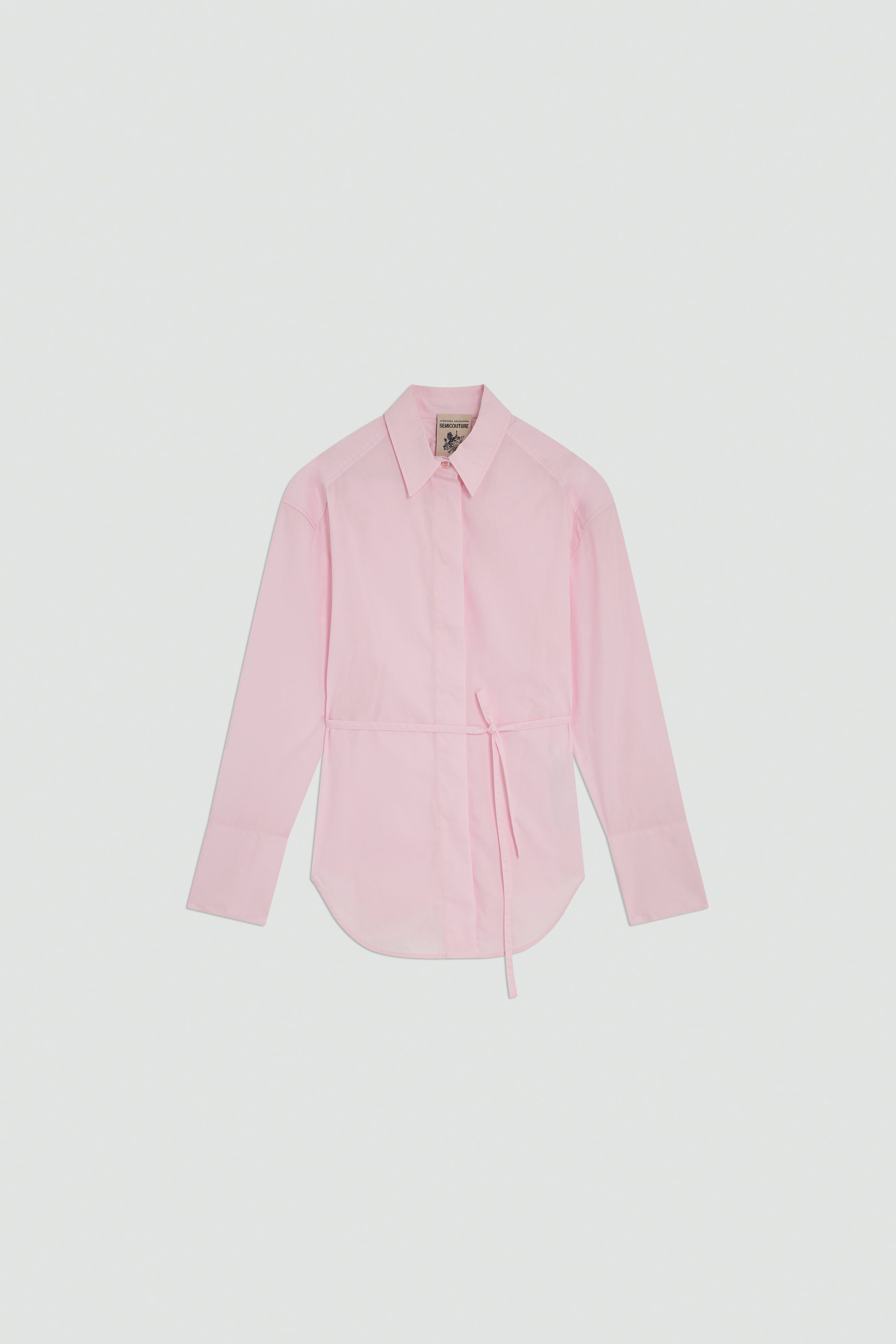 Semicouture Joanne camicia popeline azzurro cielo
