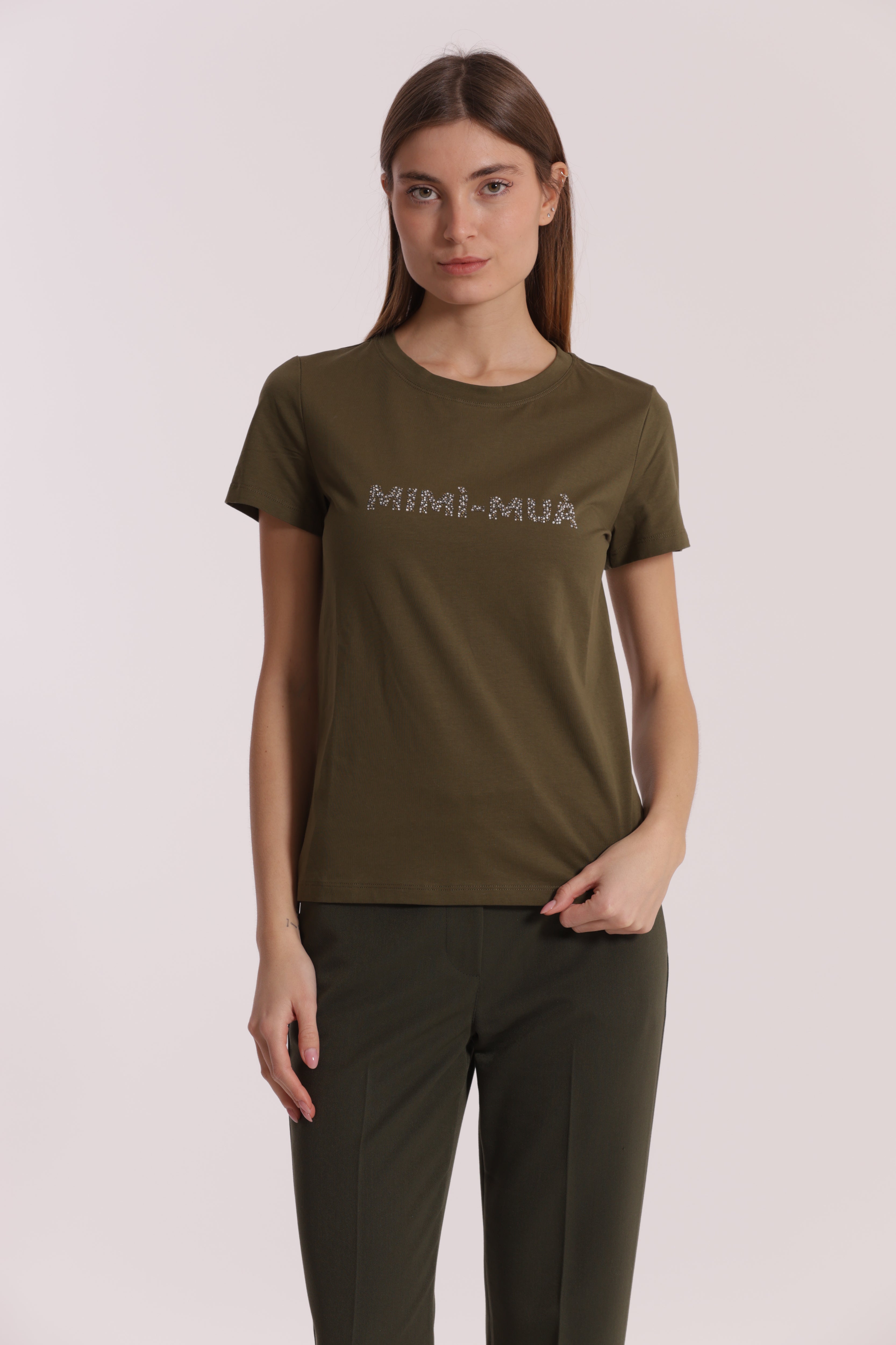 Mimi Mua Mimi-Mua t-shirt cotone logo
