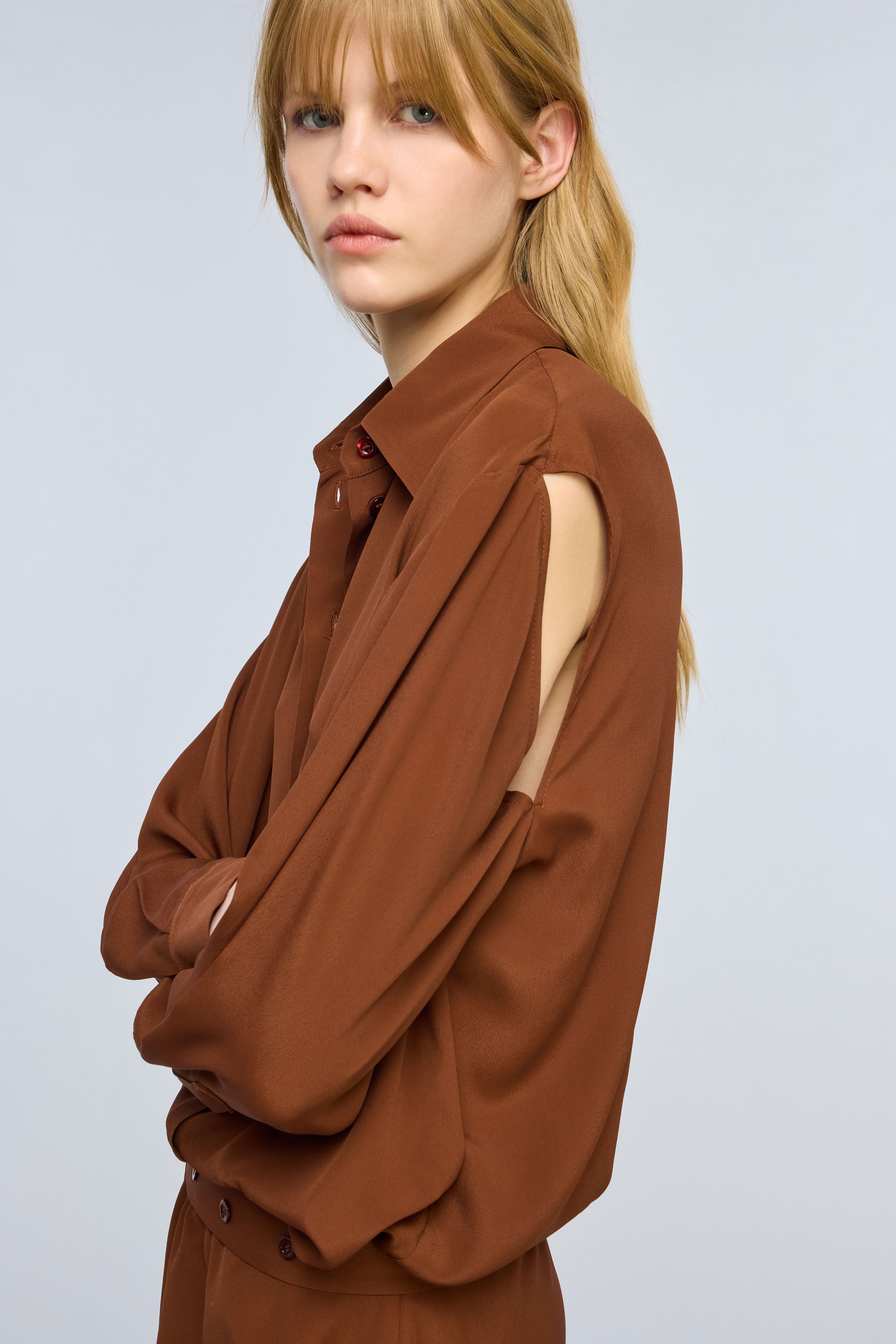 Semicouture Ruthie Abito Crepe Manica Lunga Canyon