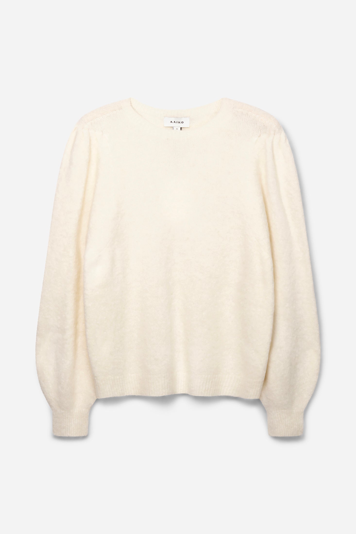 Aaiko Denize maglione crema girocollo donna