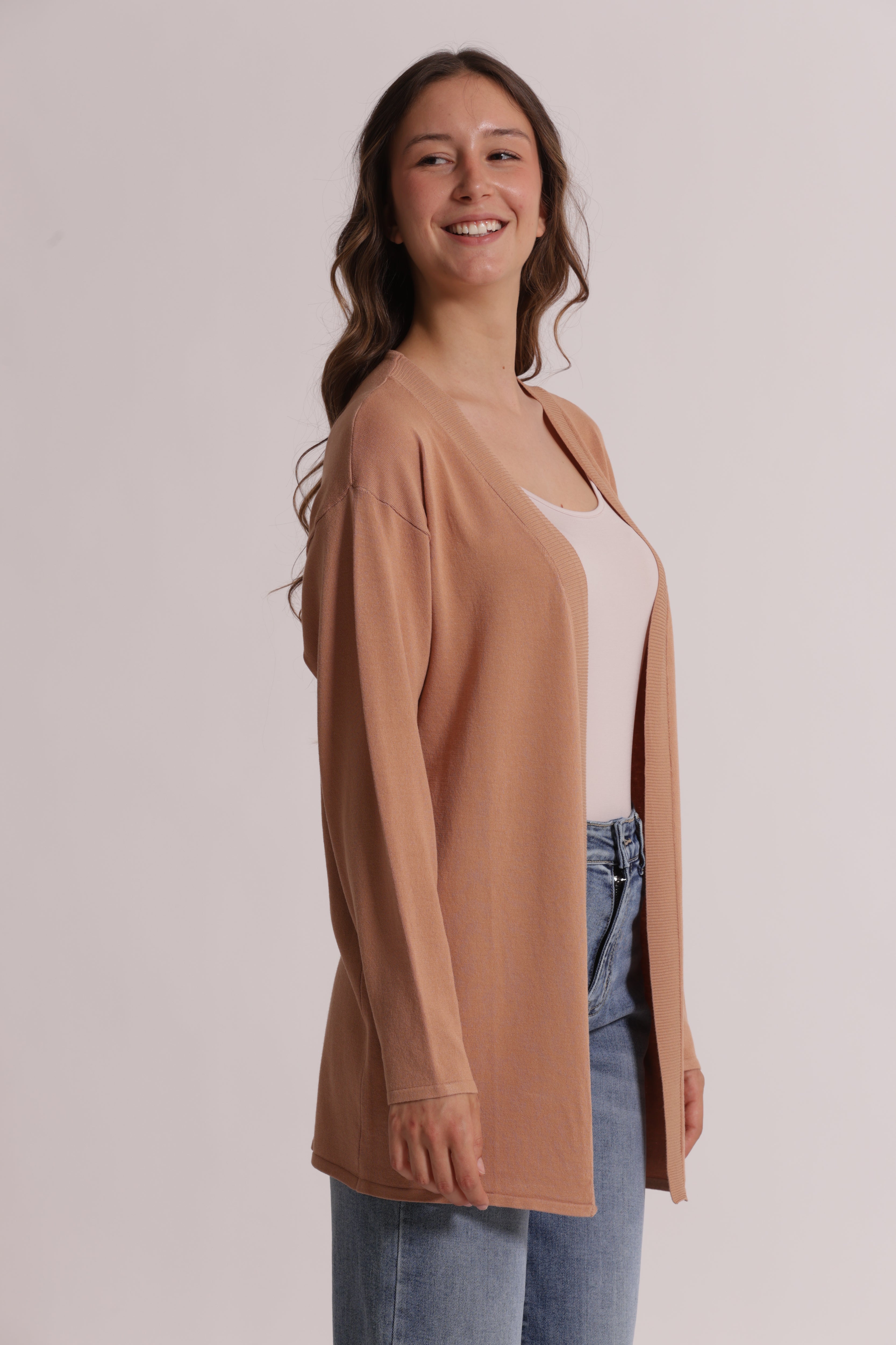 Mimi Mua Cardigan Maglia Aperto Nero