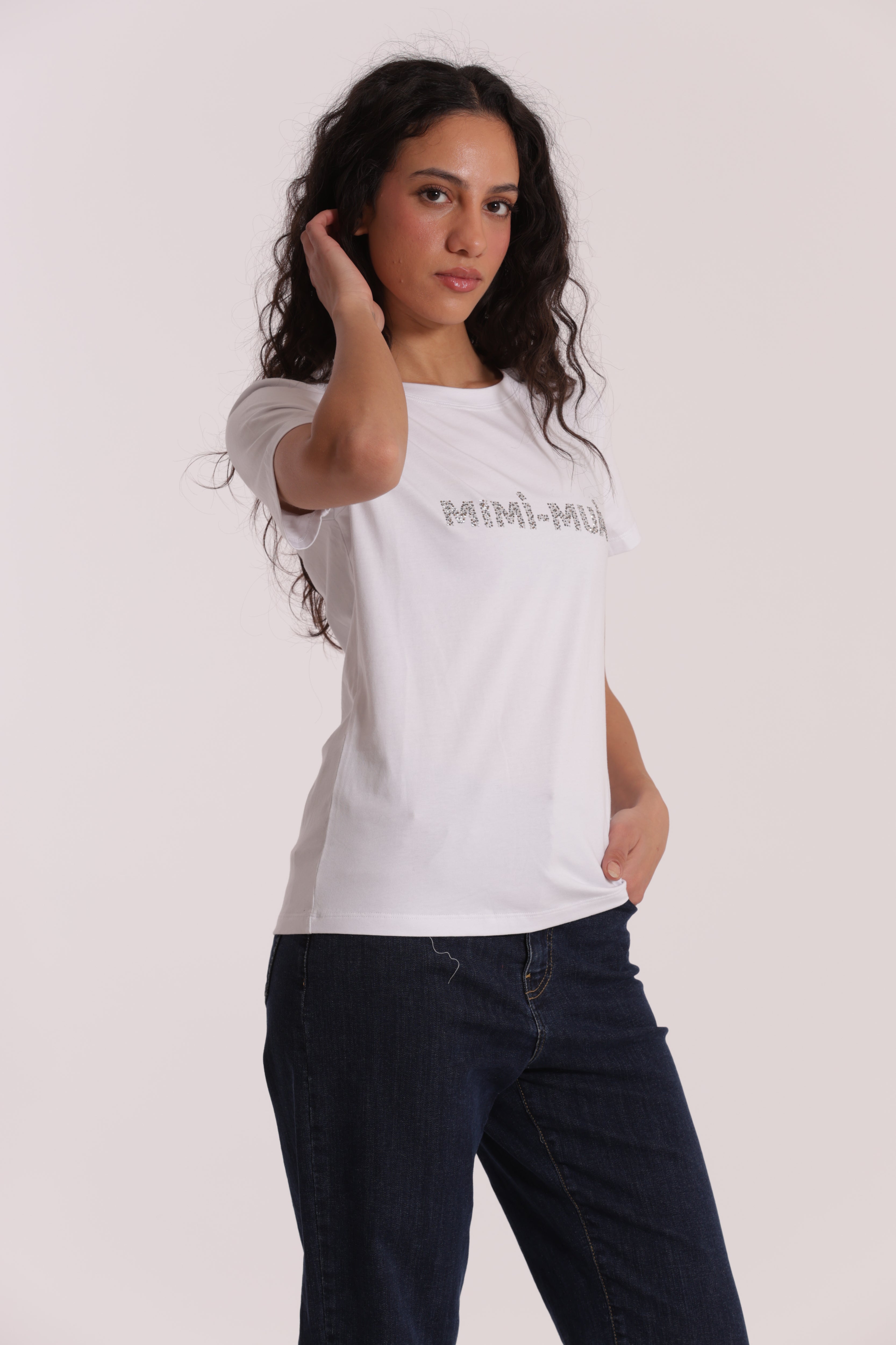 Mimi Mua Mimi-Mua t-shirt cotone logo