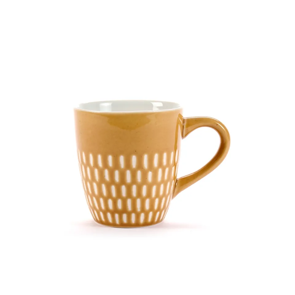 On Earth Caramel mug gialla ceramica 9x10 cm