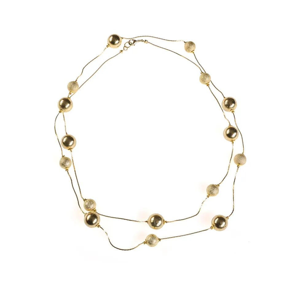 On Earth Cooperative Collection Festa collana ottone dorato 127 cm