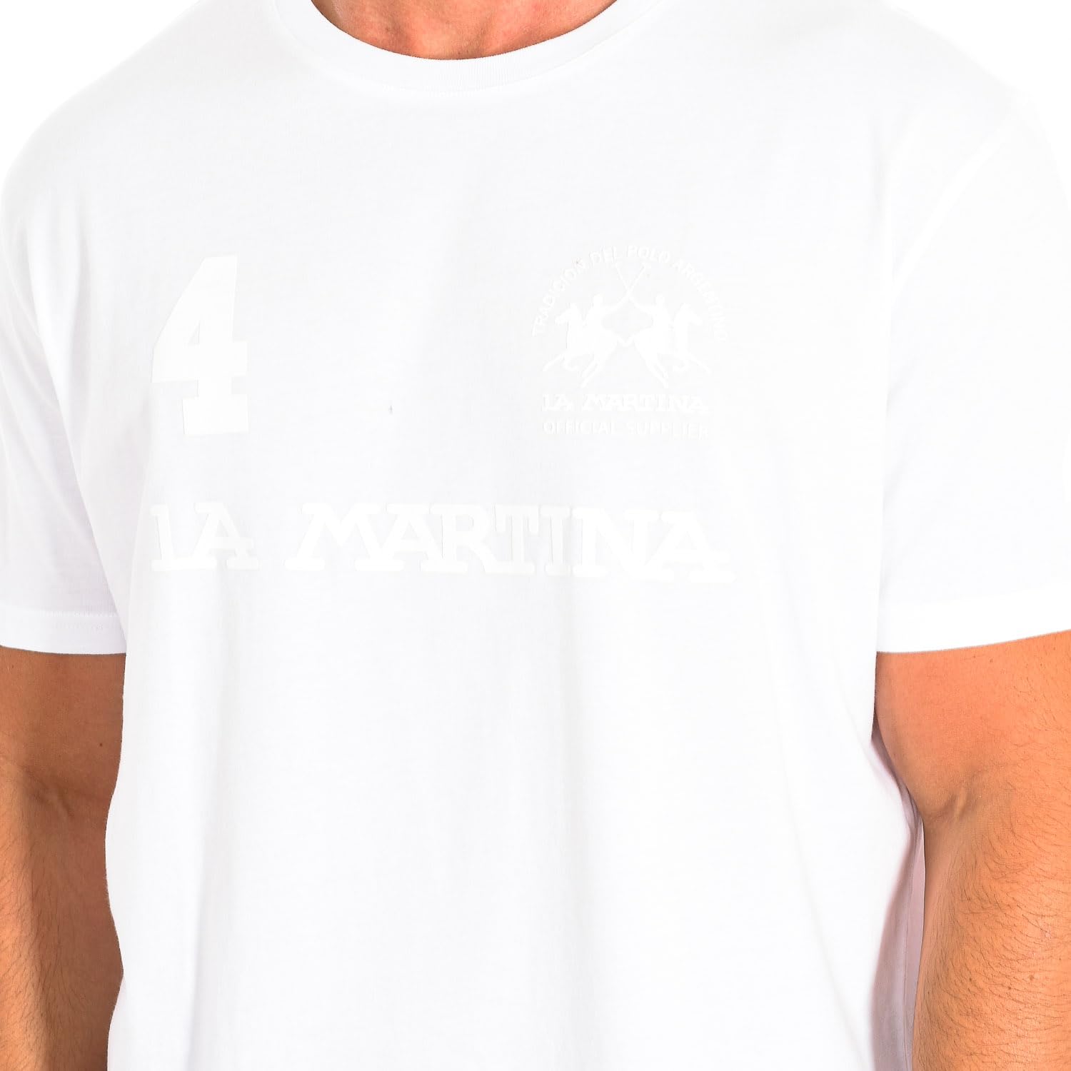 La Martina TMR309-JS206 t-shirt uomo 4XL maniche corte