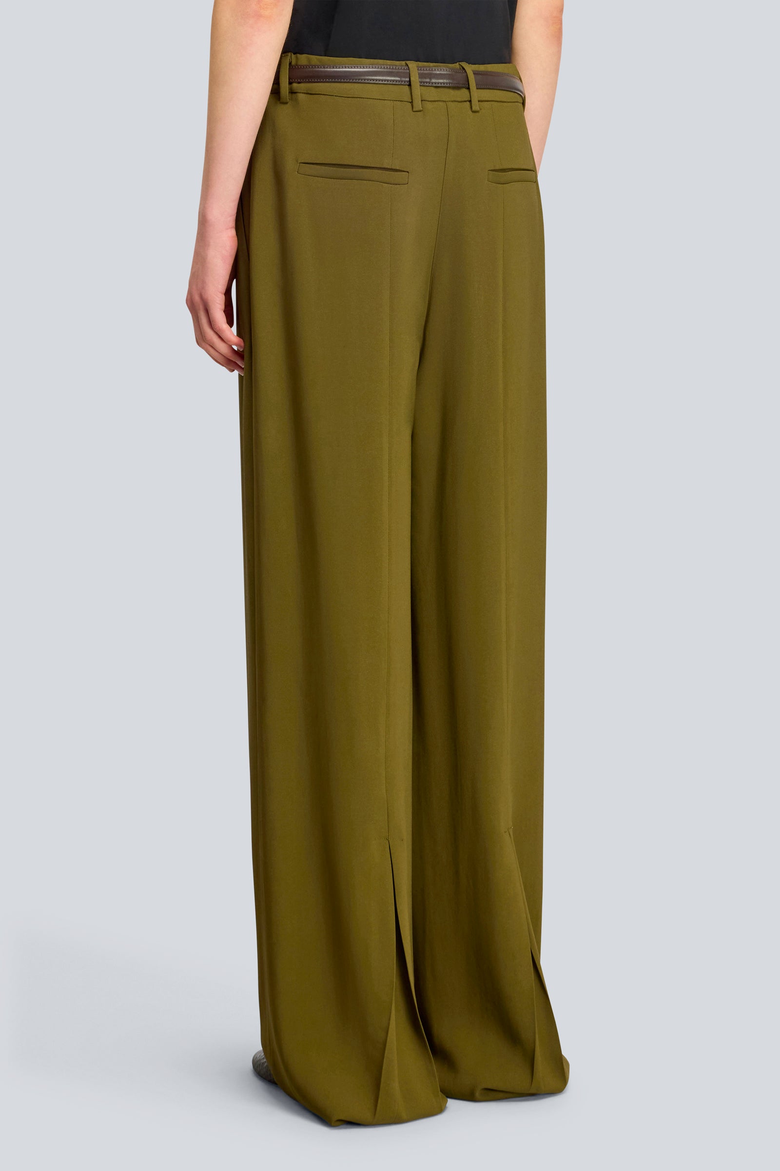 Semicouture Tania pantalone verde militare cadì