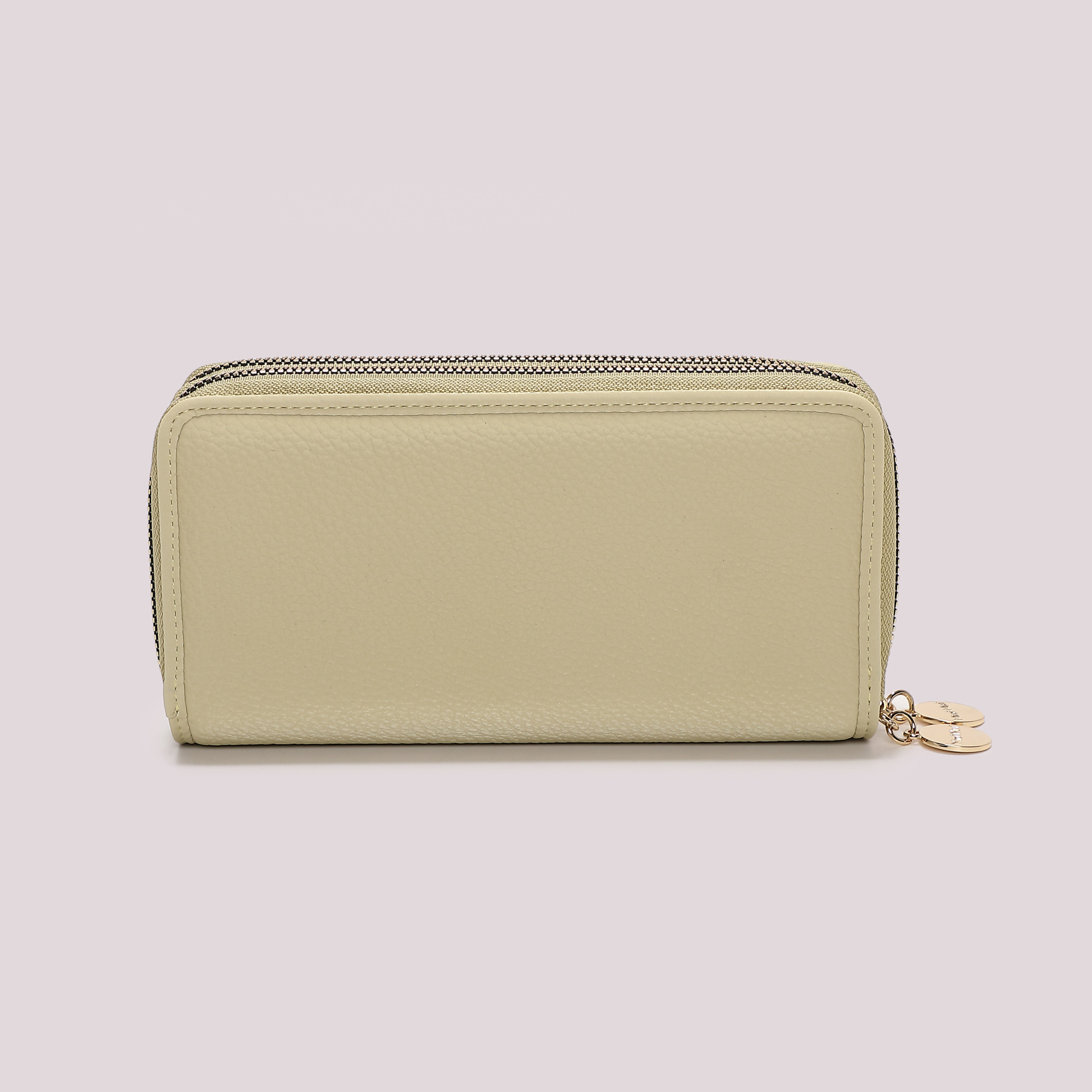 Mimi Mua Portafoglio Grande con 2 Zip nero 19 cm