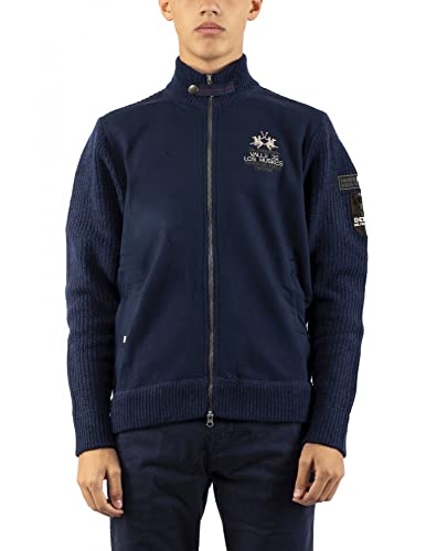 La Martina Serviliano Felpa Uomo XL Zip Misto Lana