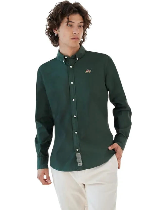 La Martina MBC003 PP687 camicia uomo 100% cotone
