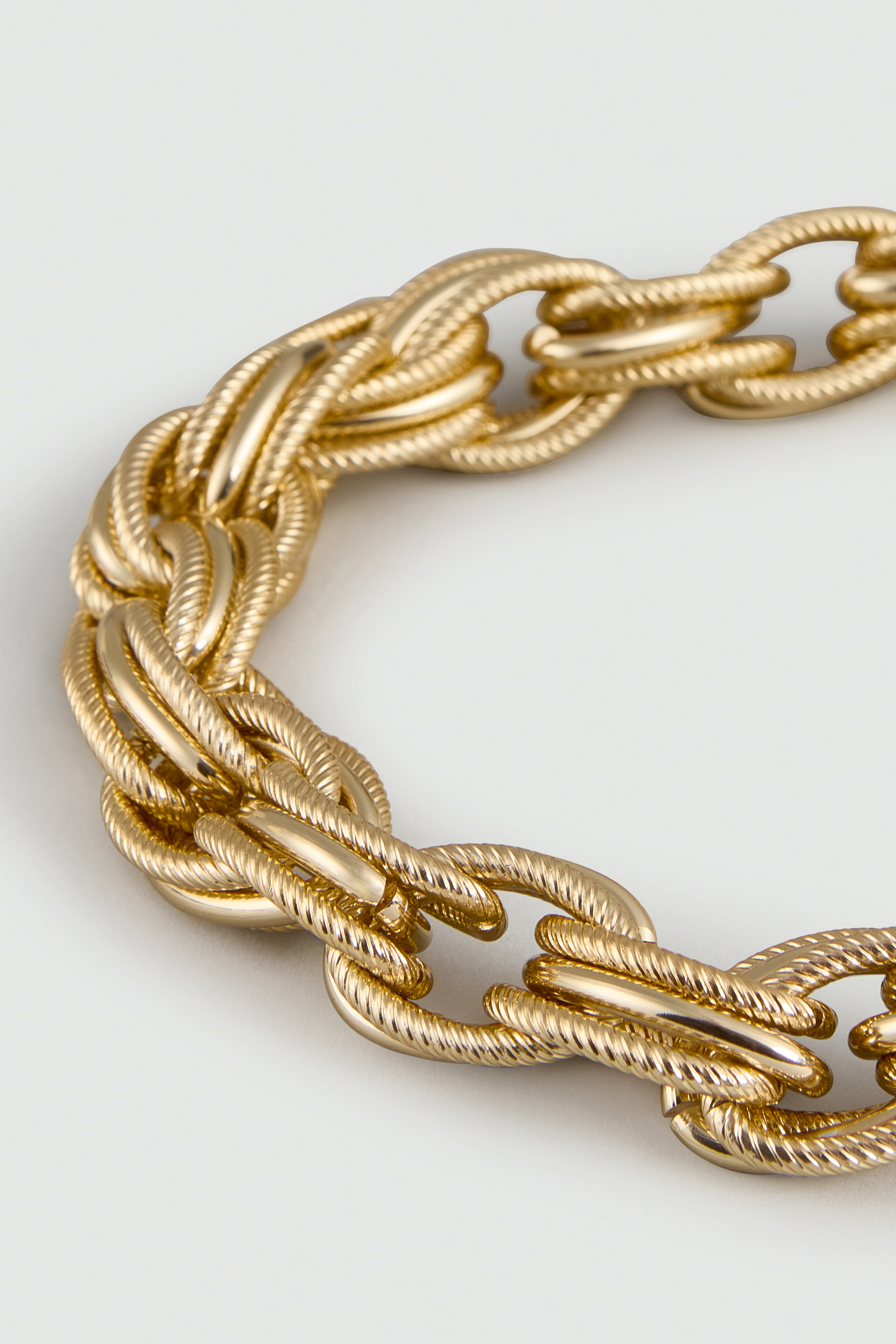 Semicouture Coralie collana catena oro moschettone