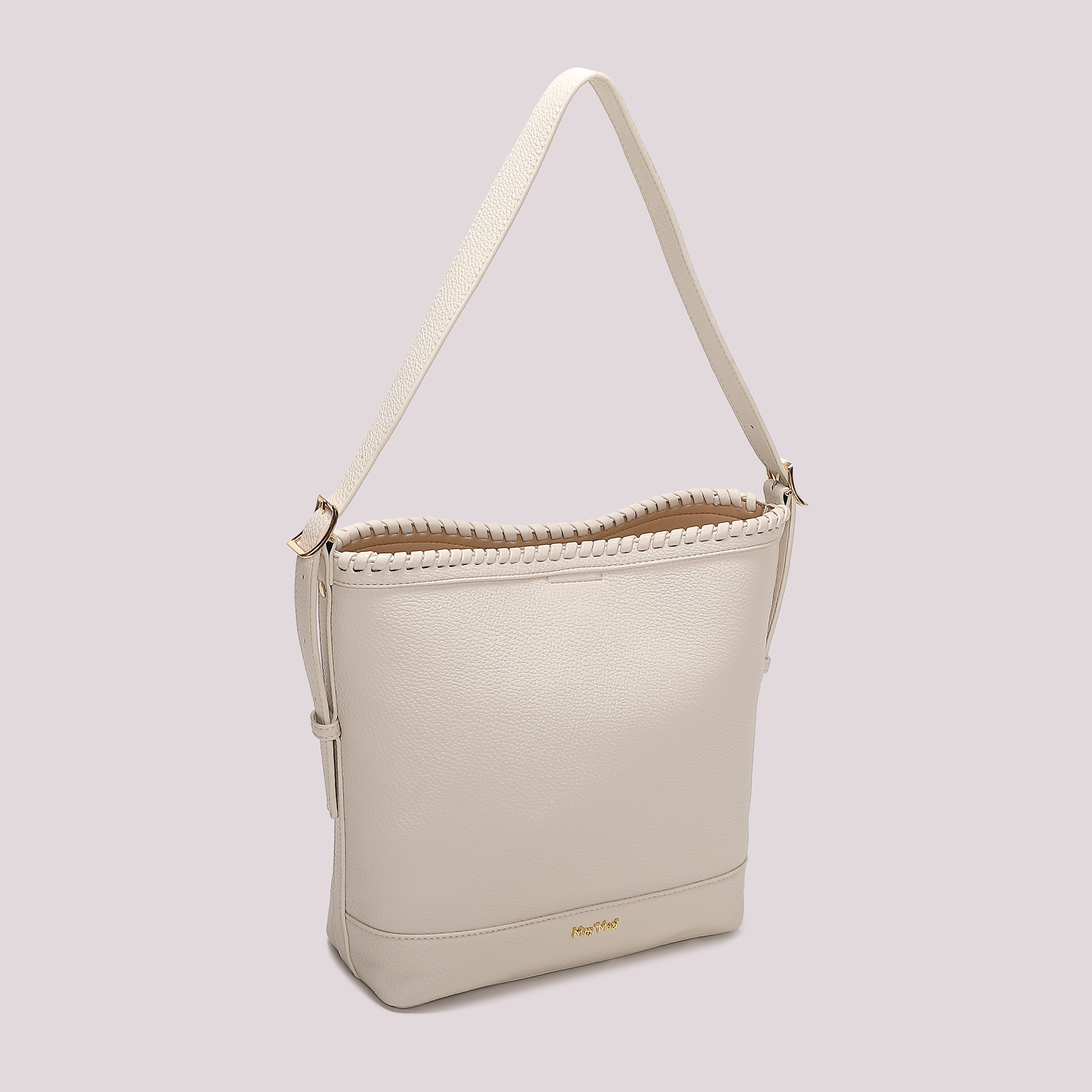 Mimi Mua Borsa Secchiello Bordo Intrecciato Nero