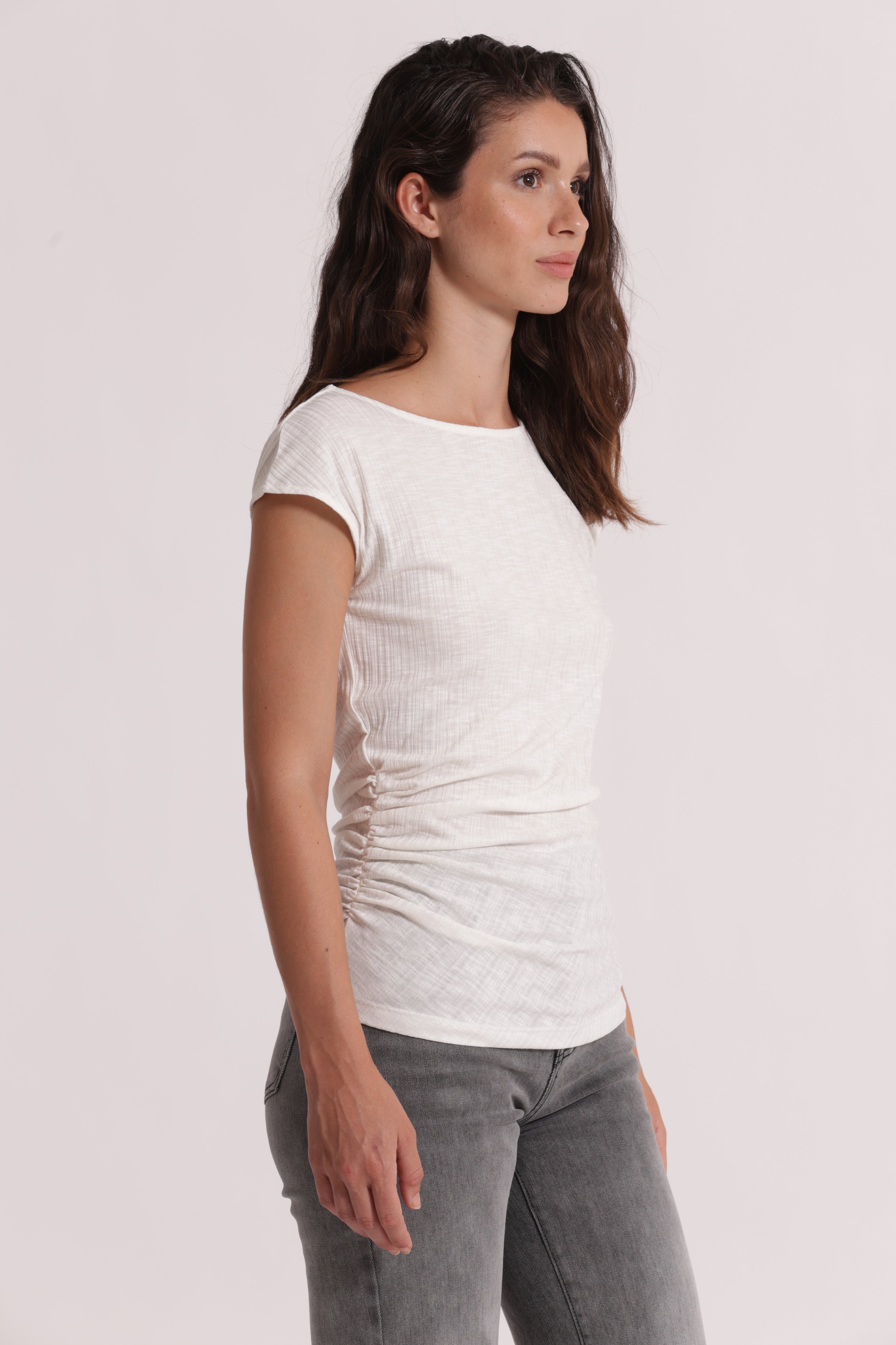 Mimi Mua T-Shirt Arriccio Laterale Nero