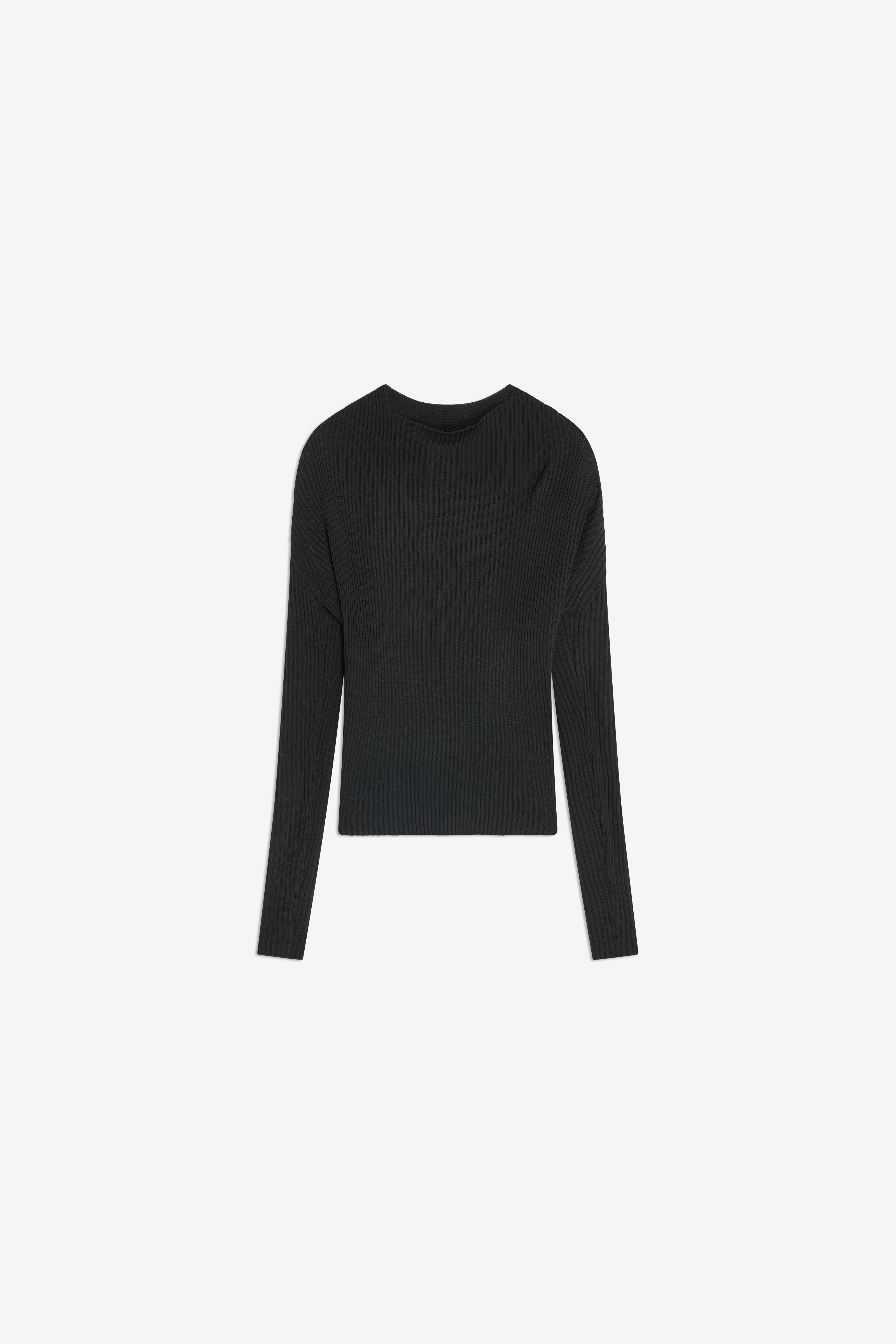 Semicouture Robertina maglia nera misto seta
