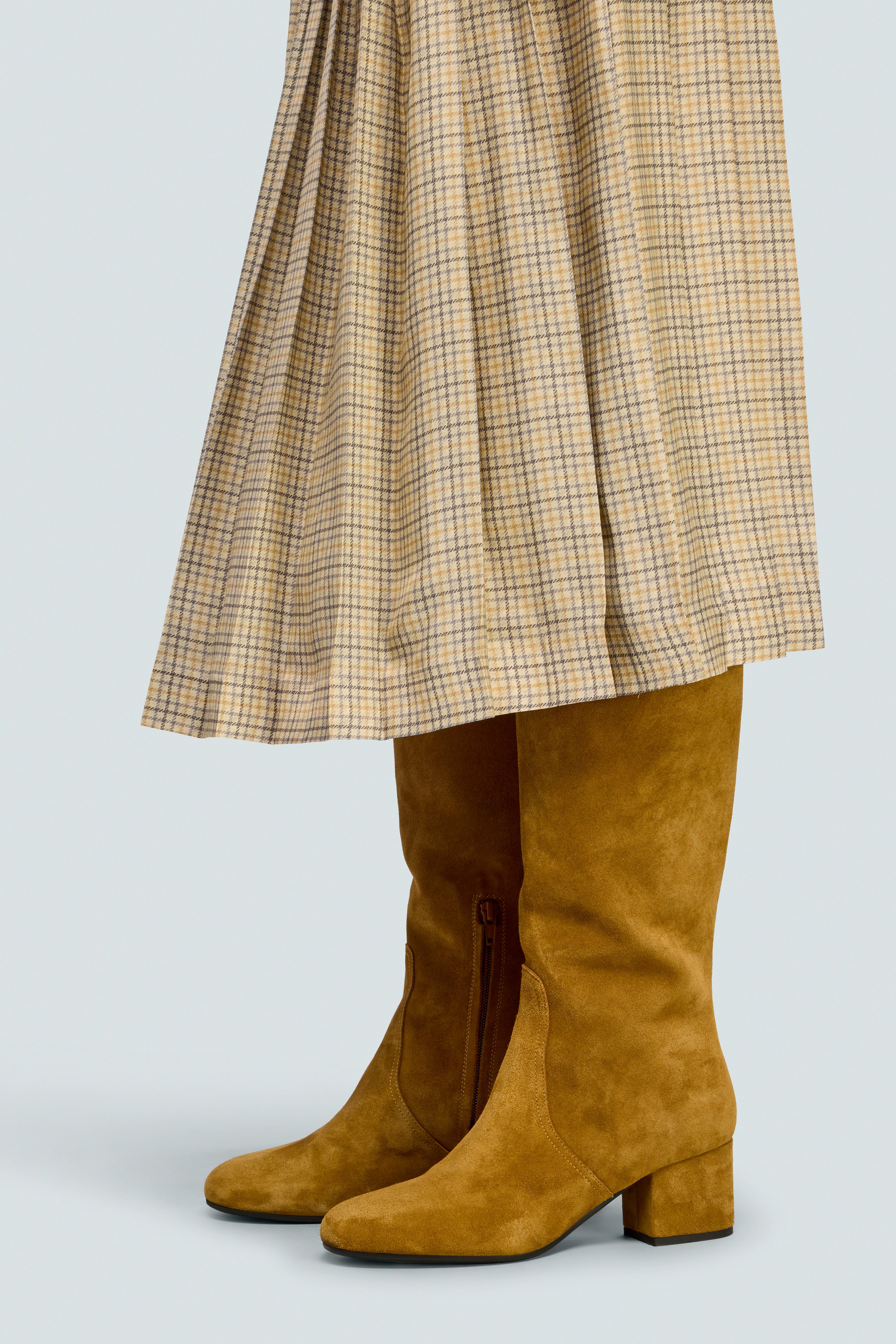 Semicouture Jillie Y6WS25 gonna check crusca pieghe