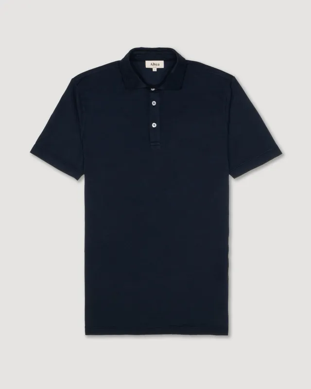 Altea Greg polo cotone elasticizzato navy