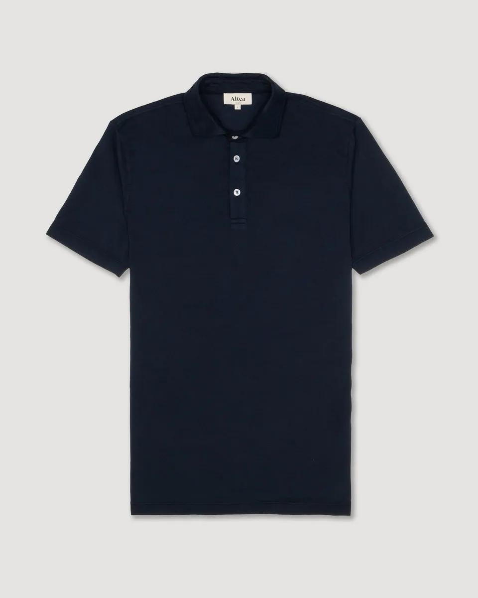 Altea Greg polo cotone elasticizzato navy