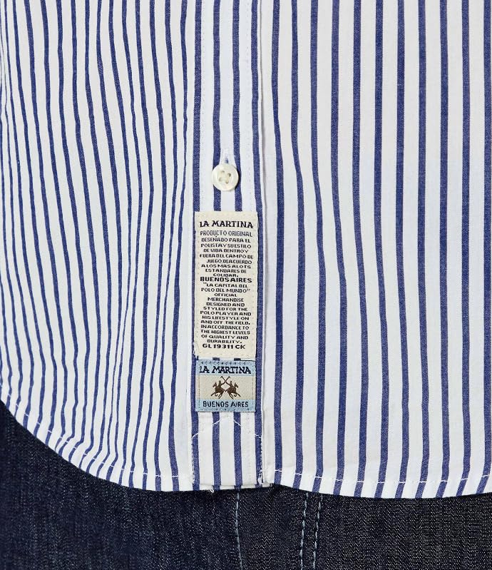 La Martina MAC008 PP714 camicia cotone uomo