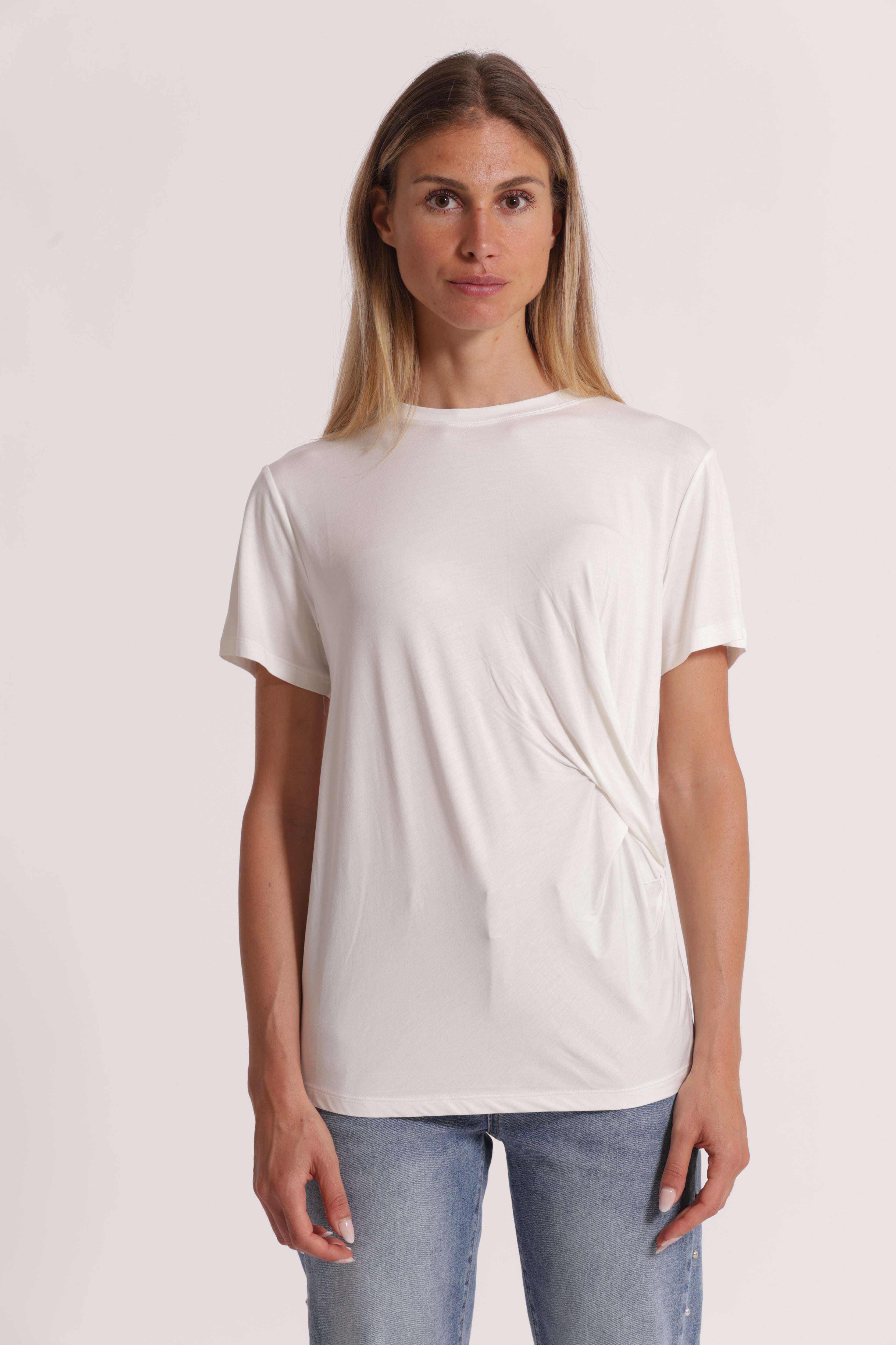 Mimi Mua T-Shirt Arriccio Laterale maglietta viscosa