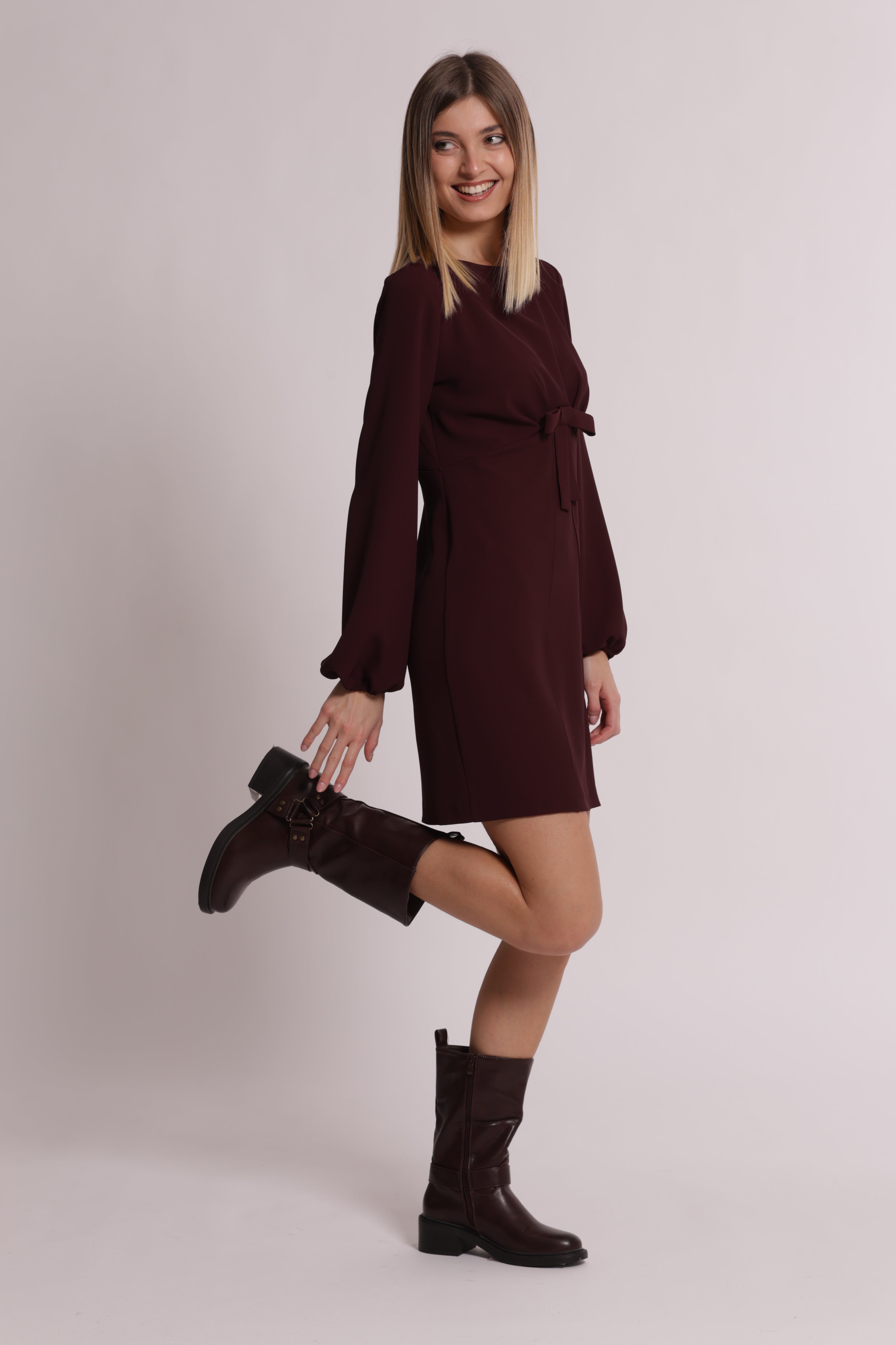 Mimi Mua Fiocco abito corto donna elasticizzato