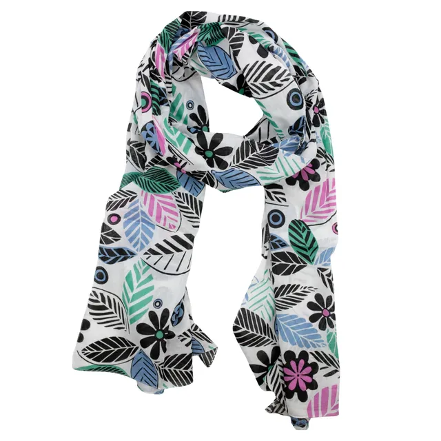 On Earth Ancilla stola cotone multicolore 50x180 cm