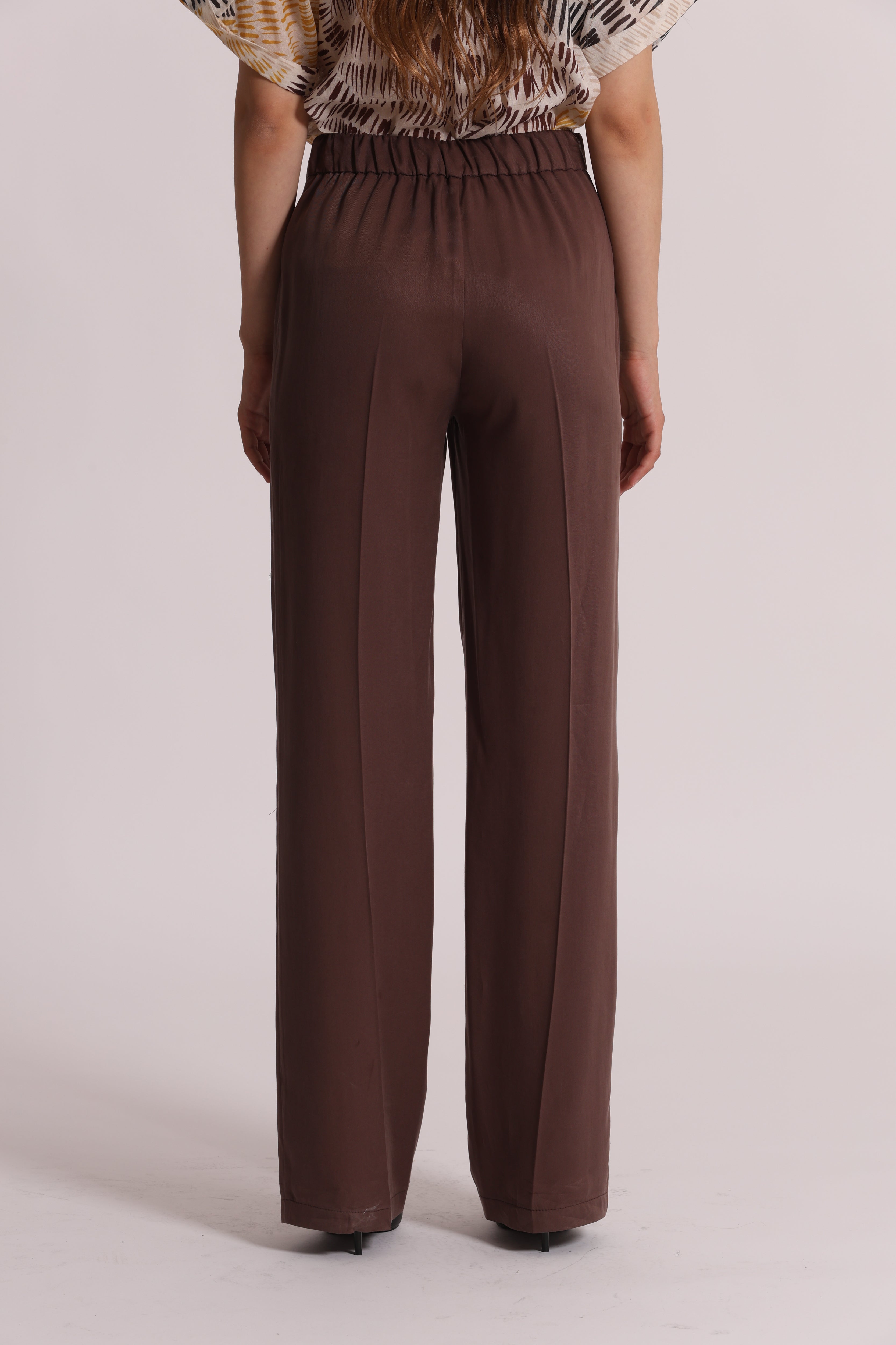 Mimi Mua pantalone dritto lyocell elastico