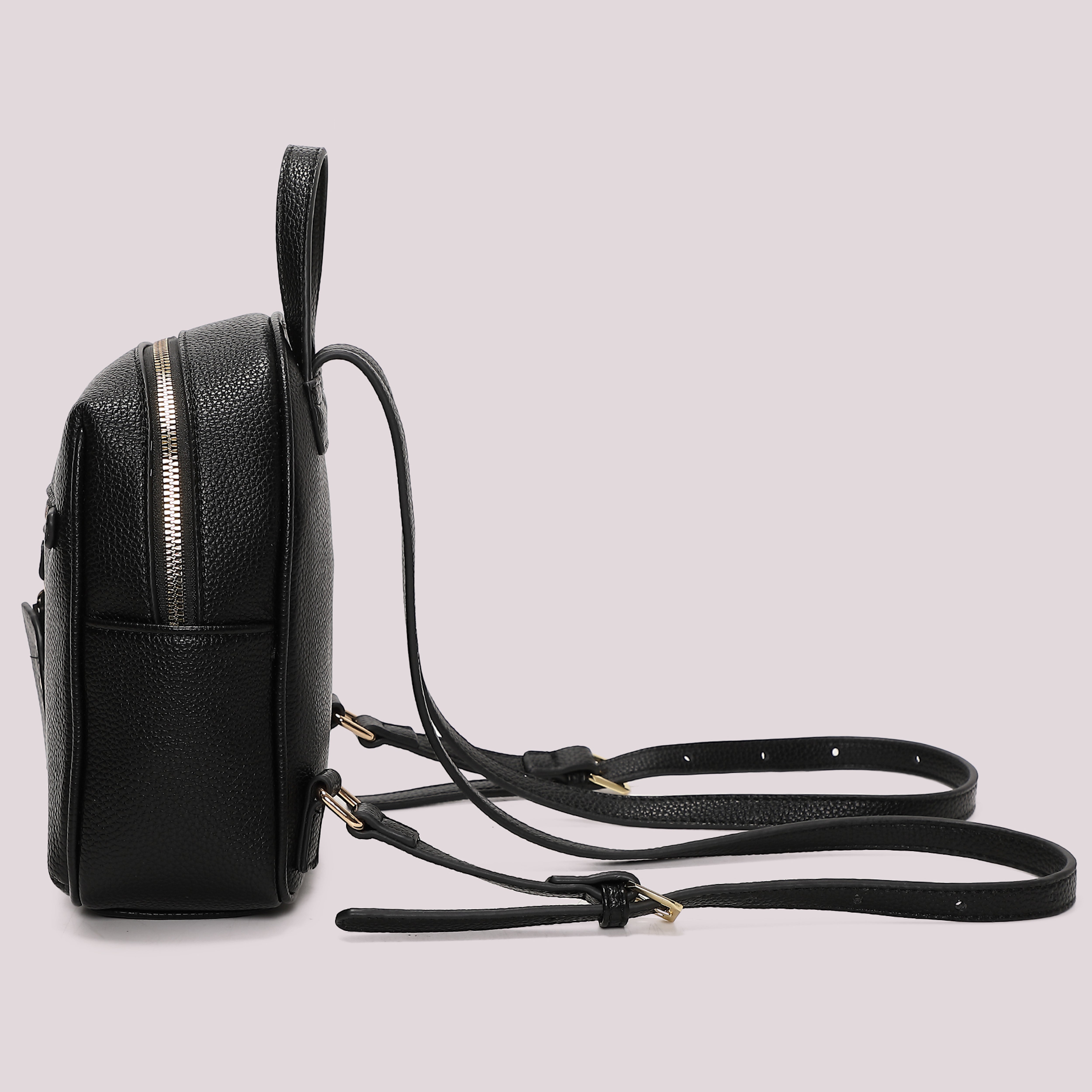 Mimi Mua zaino piccolo con charm fiore nero