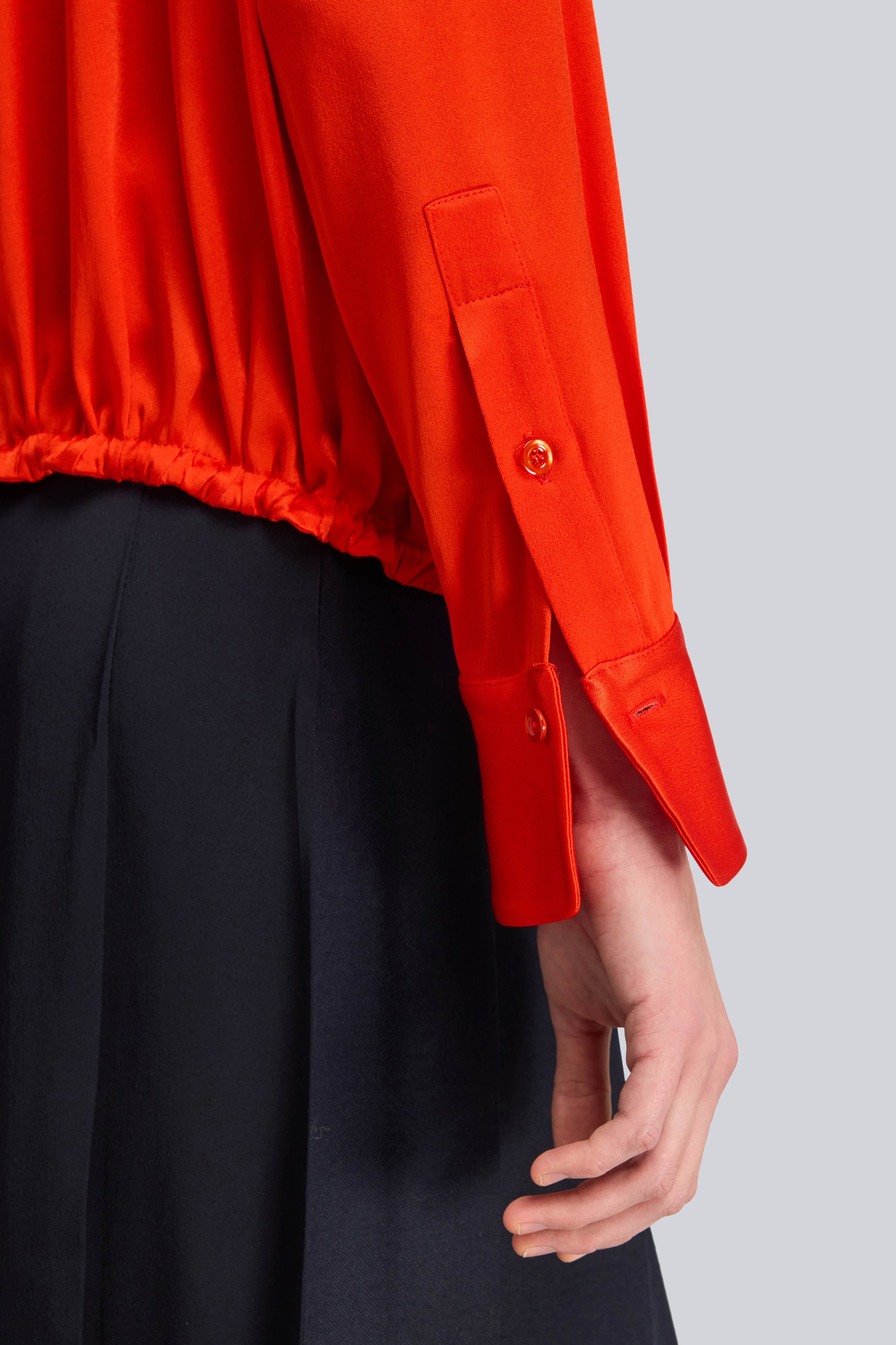Semicouture Armanda blusa arancio envers satin