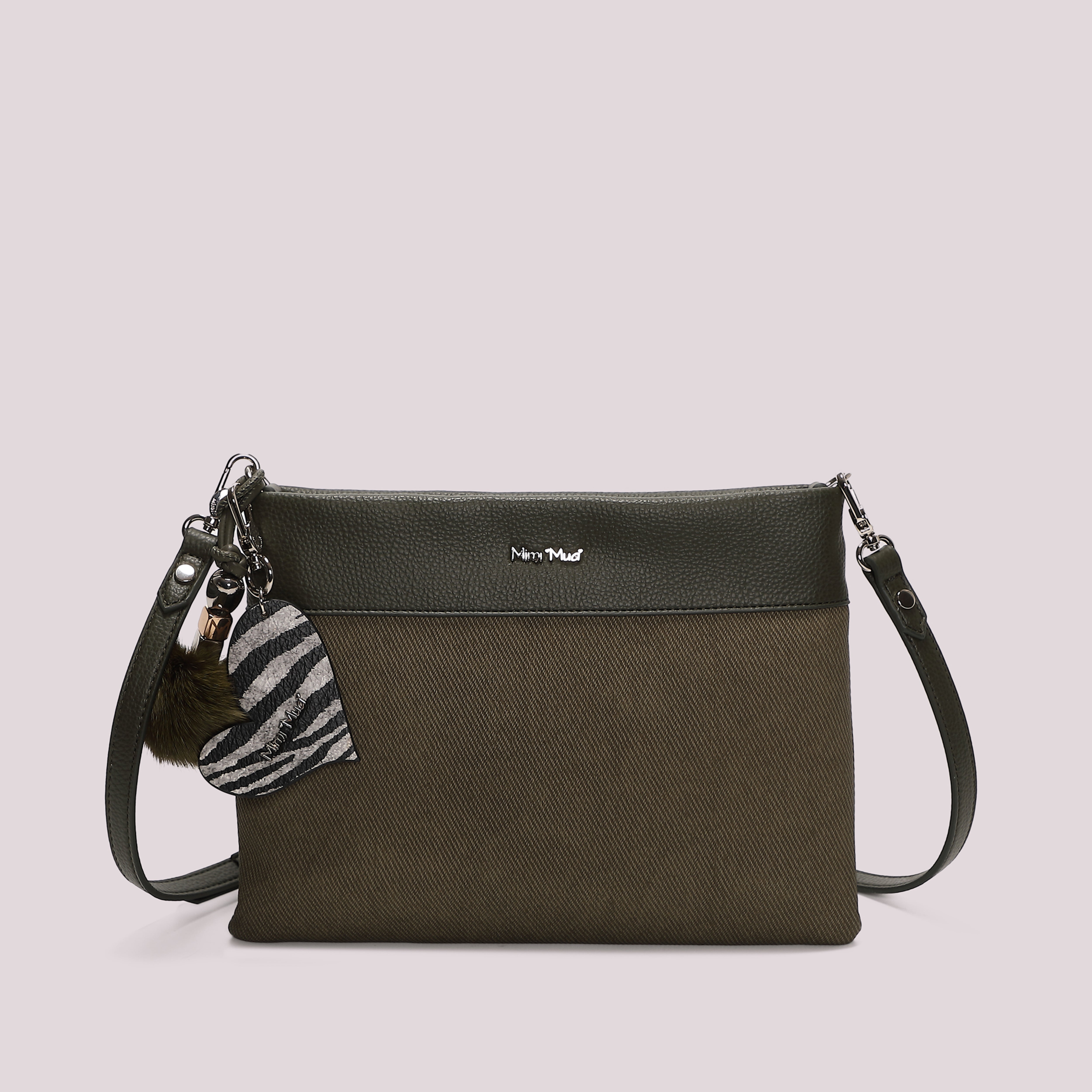 Mimi Mua Borsa Busta Charm Cuore Nero