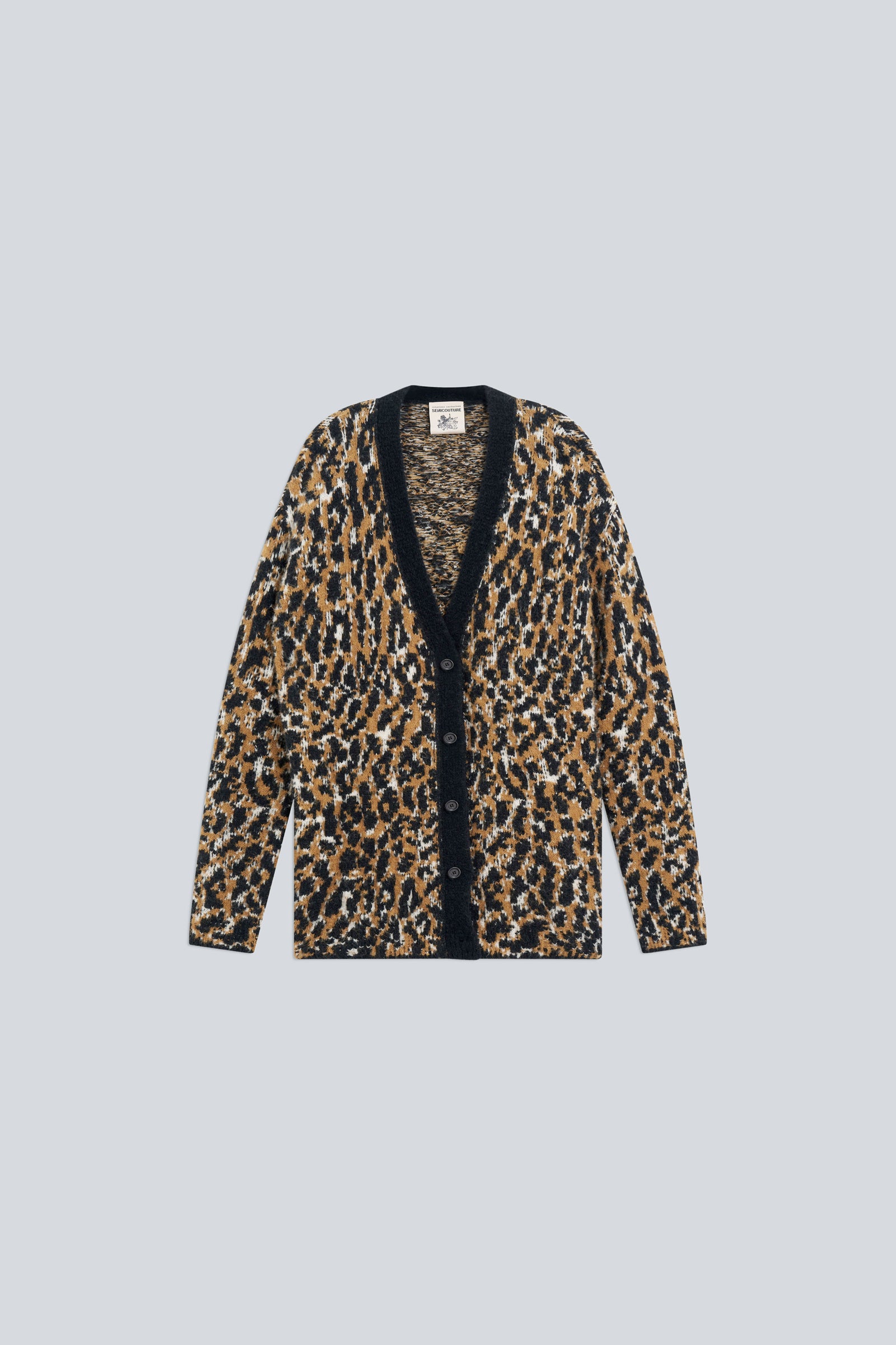 Semicouture Zoe Y6WF28 cardigan maculato jacquard
