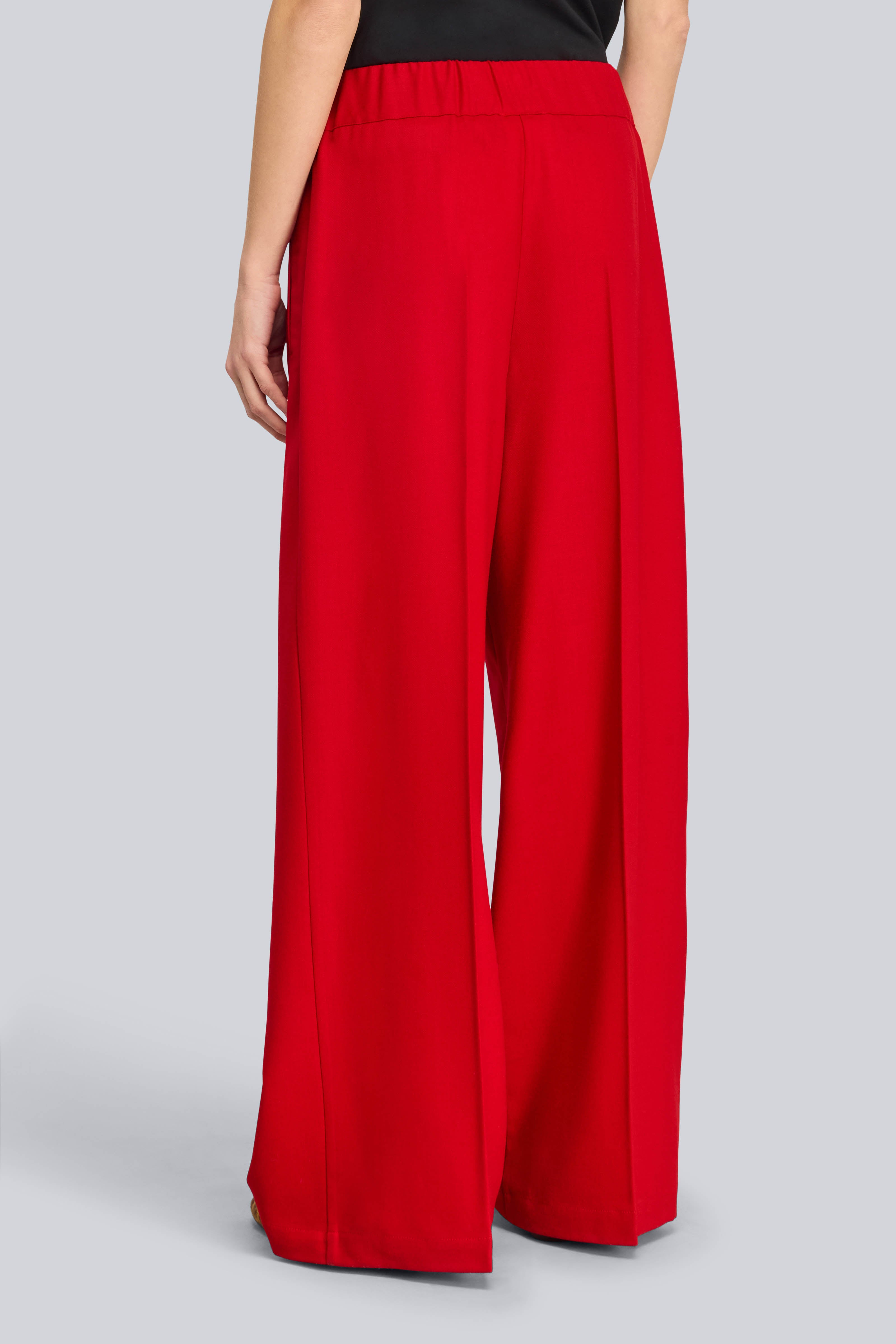 Semicouture Jhonny pantalone palazzo flanella nero