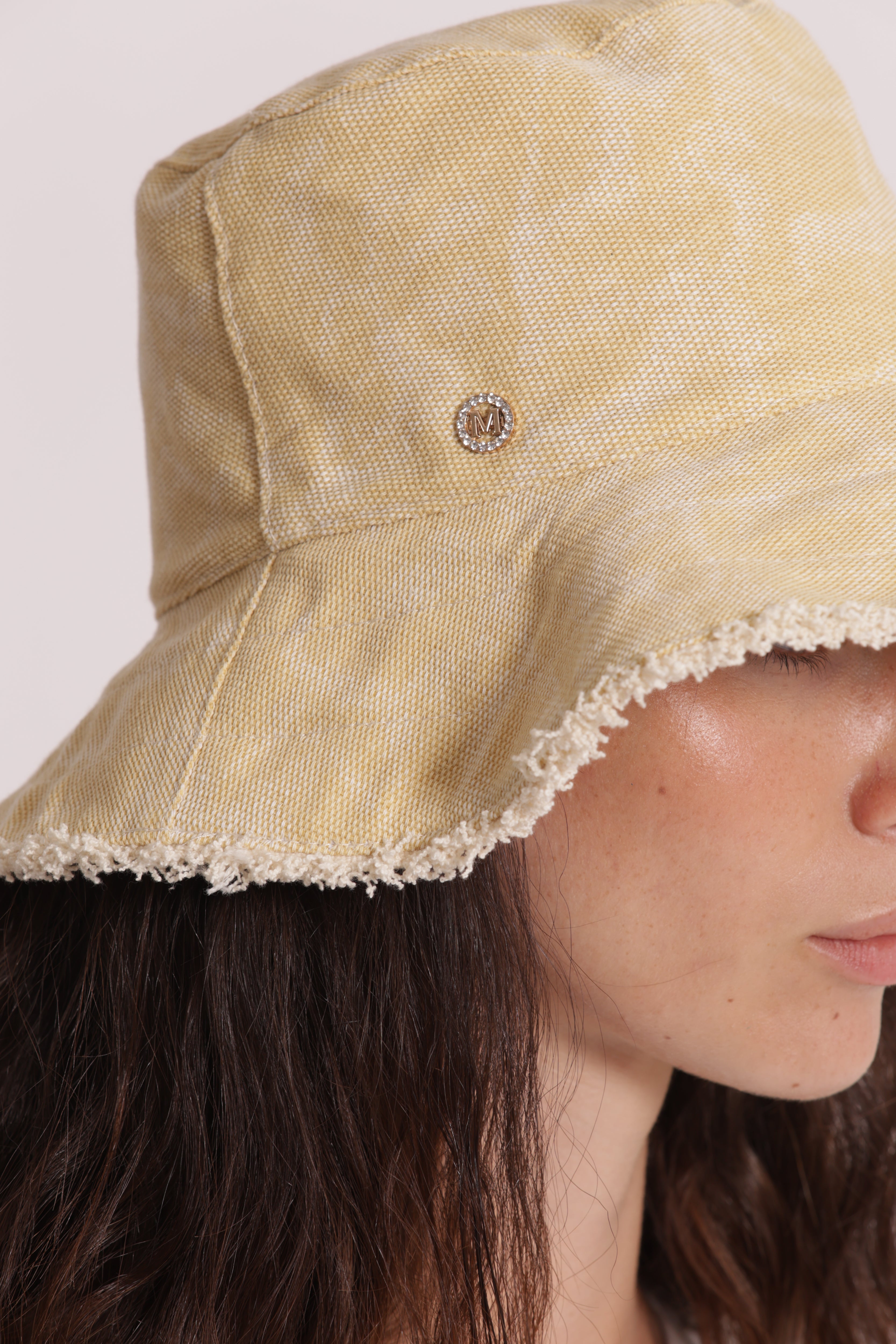Mimi Mua Cappello Bucket Tessuto Naturale