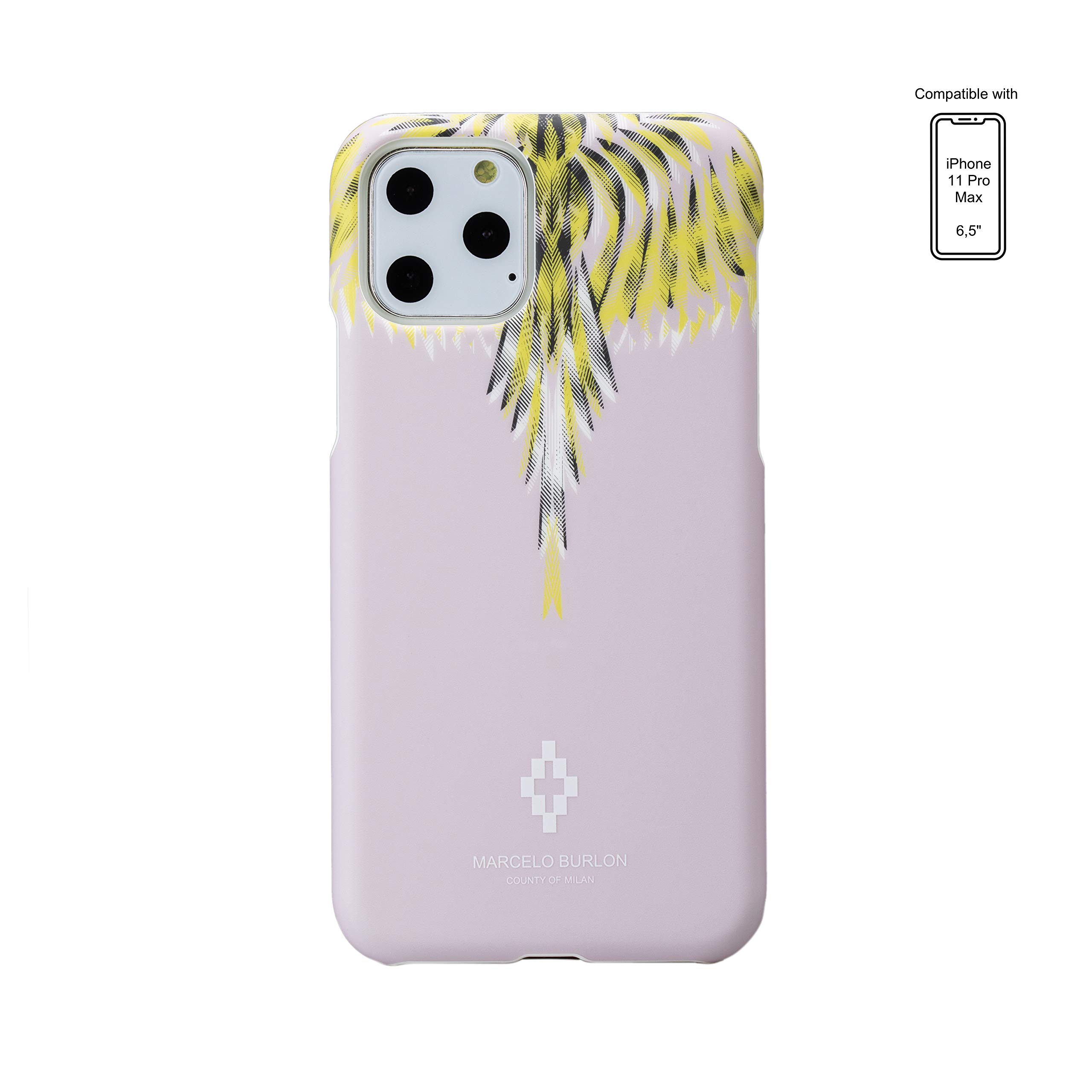 Marcelo Burlon cover iPhone 11 Pro Max antiurto nera