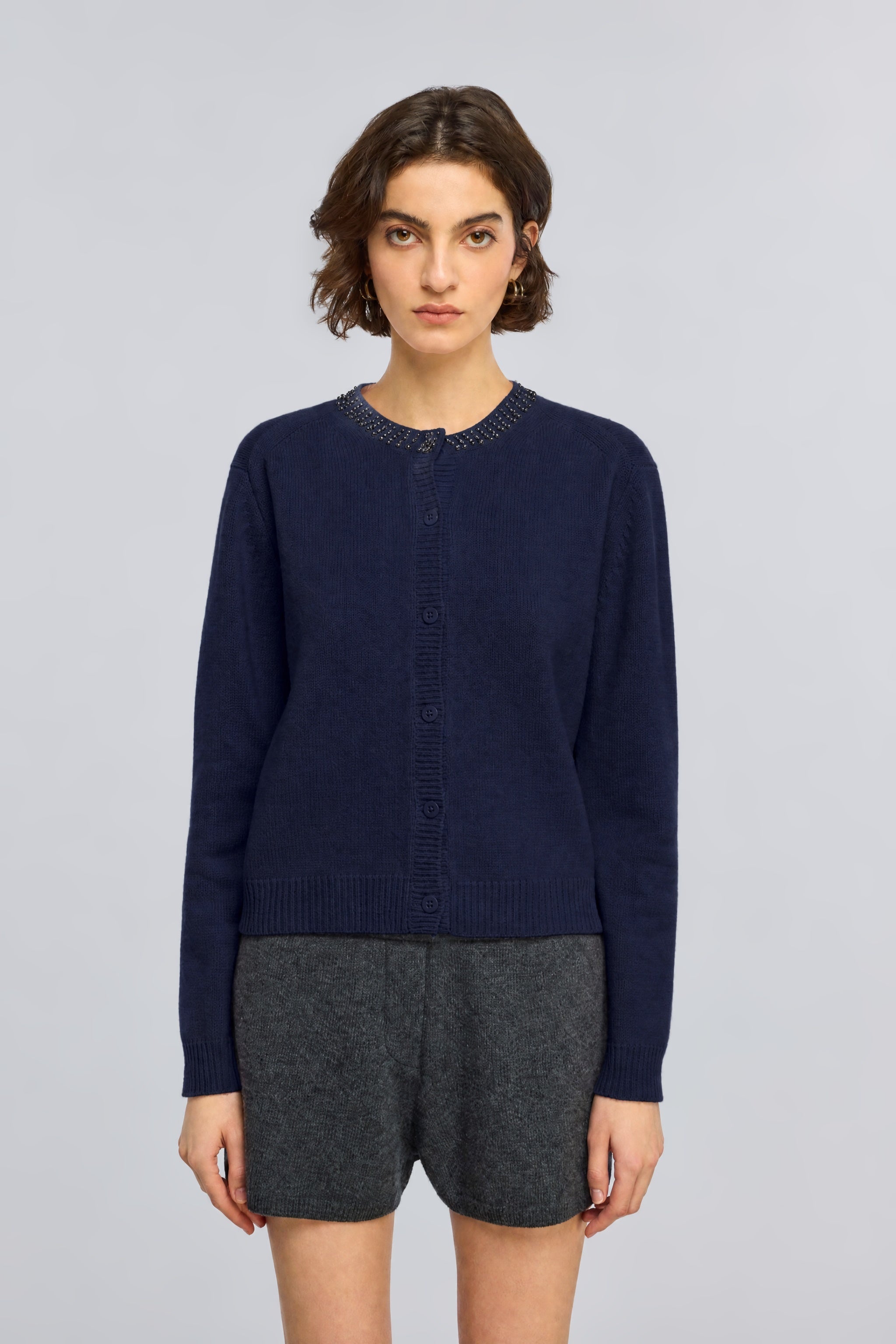 Semicouture Hennie Cardigan Cashmere Strass