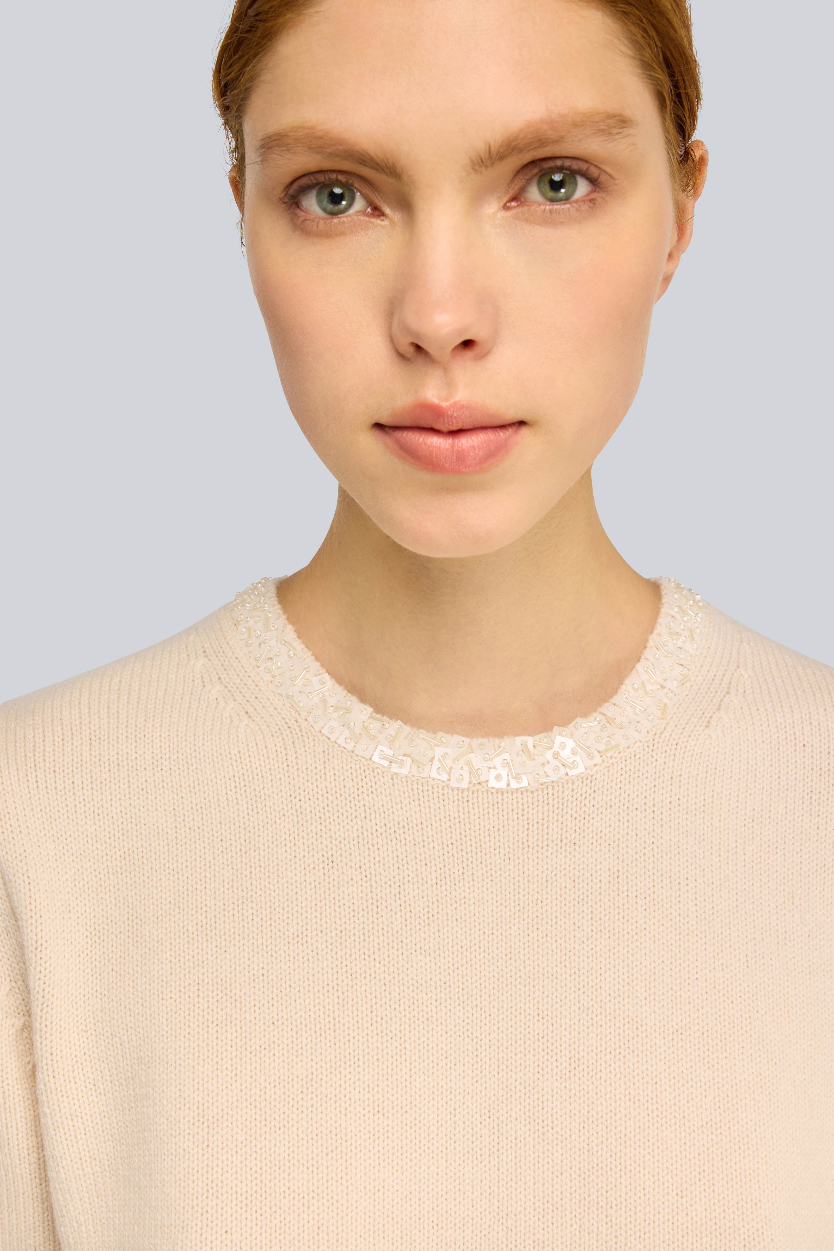 Semicouture Kate maglia misto cashmere maniche corte nera