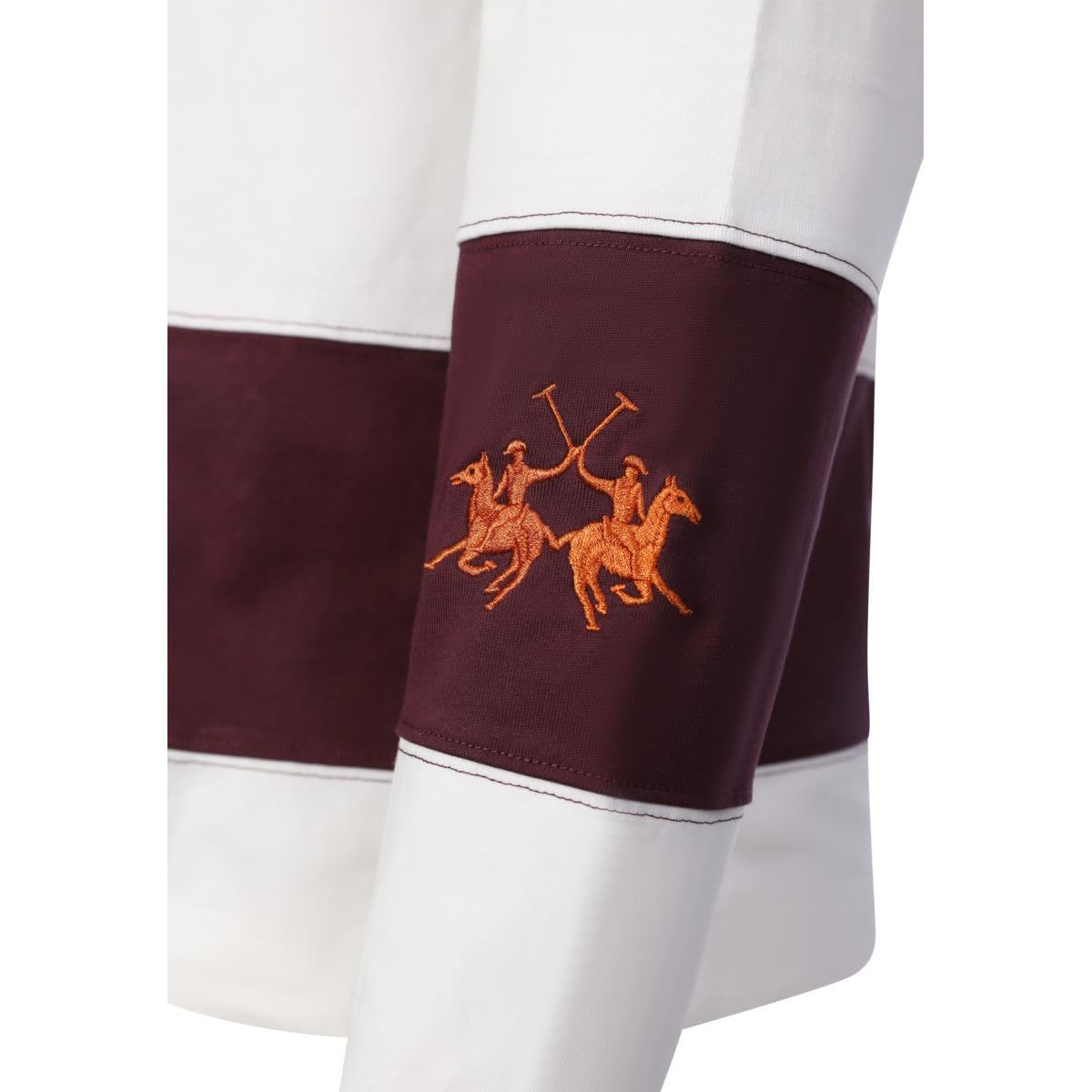La Martina MCP012 polo manica lunga uomo a righe